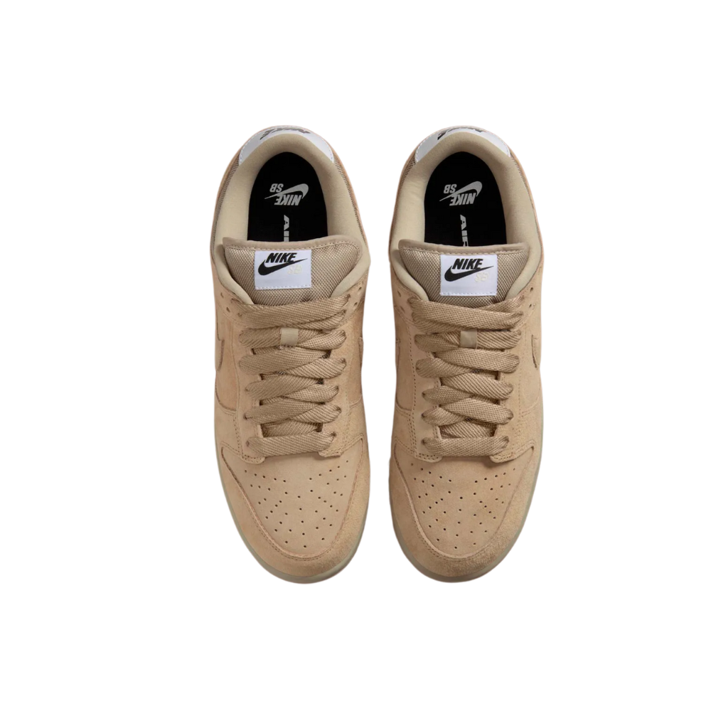 Nike SB Dunk Low Pro B Parachute Sneakers in Beige, Desert Khaki & White - Perfect for Skateboarding, Streetwear & Casual Fashion
