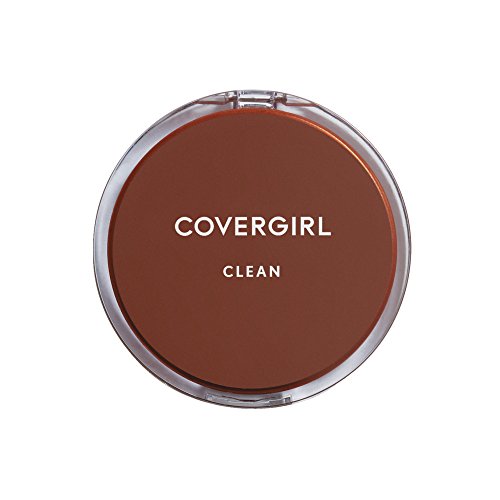 COVERGIRL Clean Pressed Powder - Classic Tan, 0.39 Oz, Oil-Free Matte Finish, Long-Lasting Coverage for All-Day Shine Control | Perfect for Everyday Wear & Touch-Ups On-The-Go