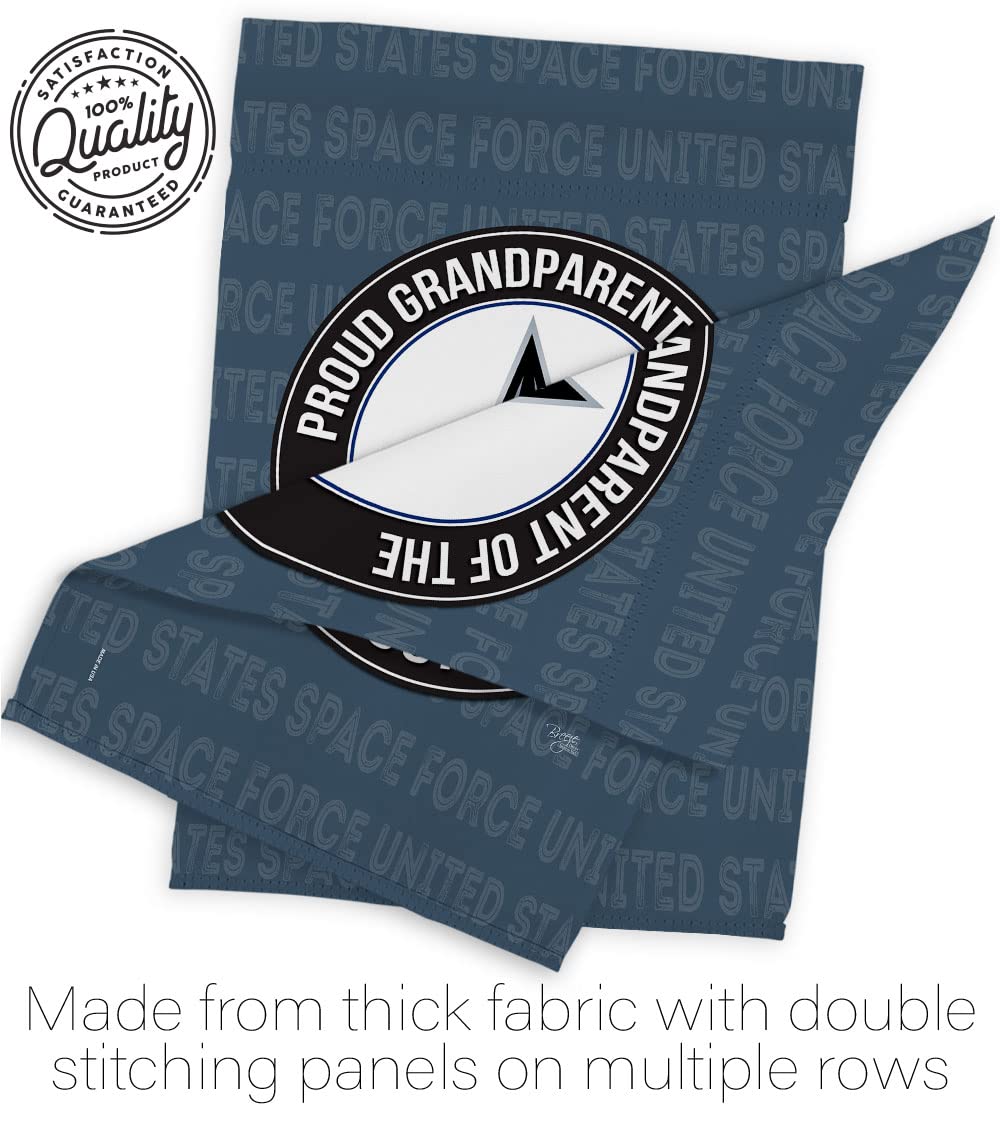 USSF Garden Flag Set with Stand - Military Space Force Yard Banner for Outdoor Decor