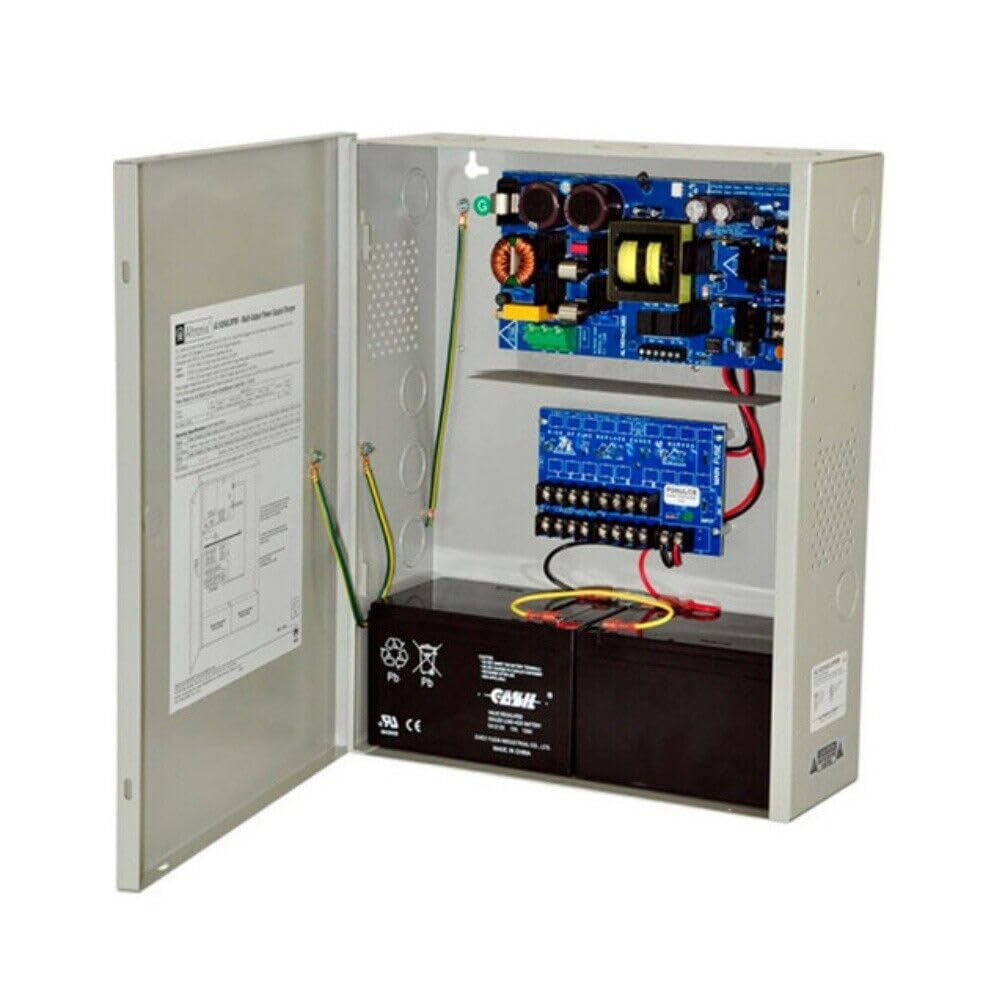 Altronix AL1024ULXPD8CB 8 Amp Power Supply & Charger for Security Systems - Ideal for CCTV, Access Control, and Alarm Systems