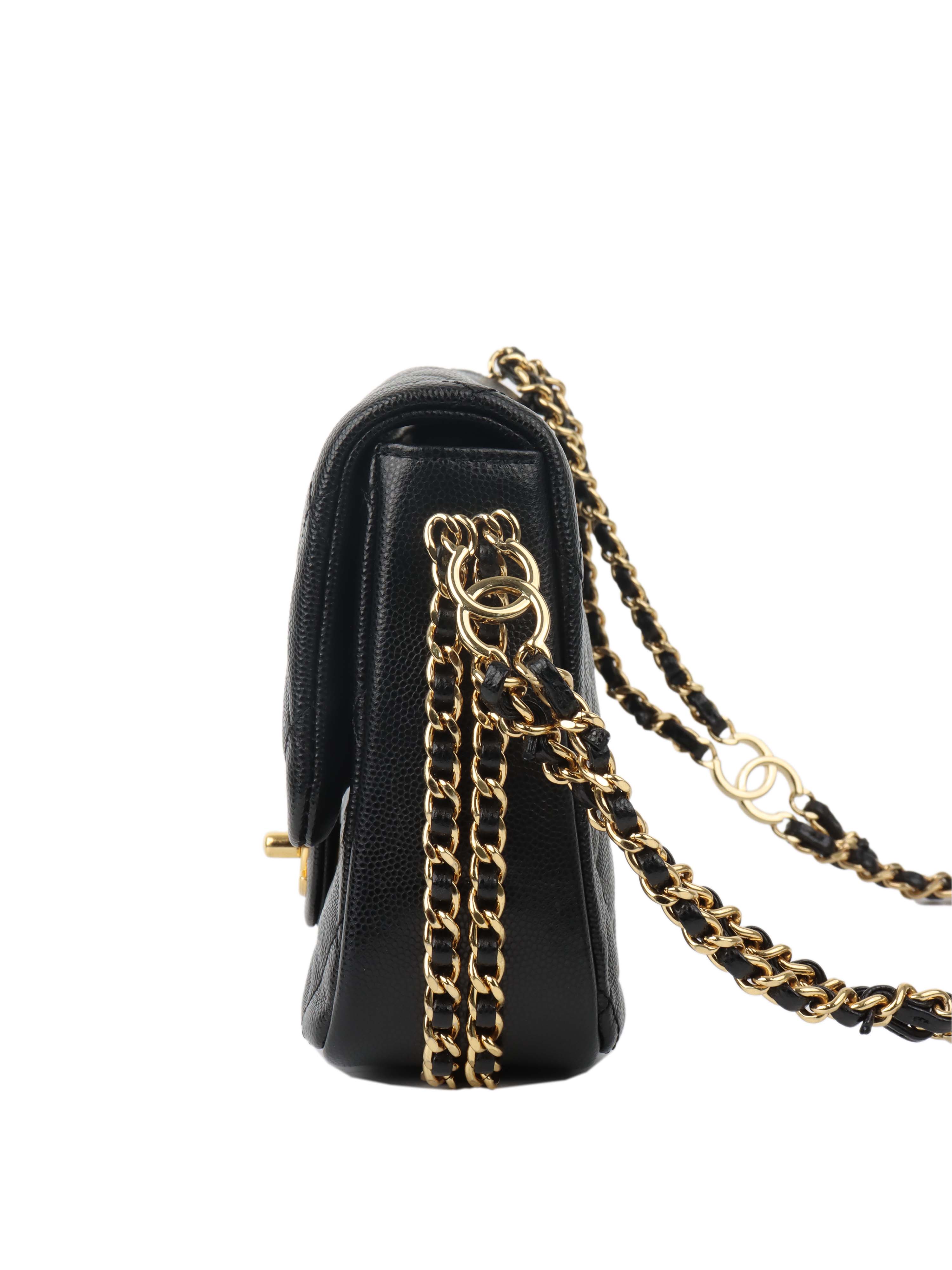 Chanel Caviar Leather Classic Flap Bag with CC Chain - Luxury Designer Handbag for Women, Perfect for Parties, Work & Everyday Use