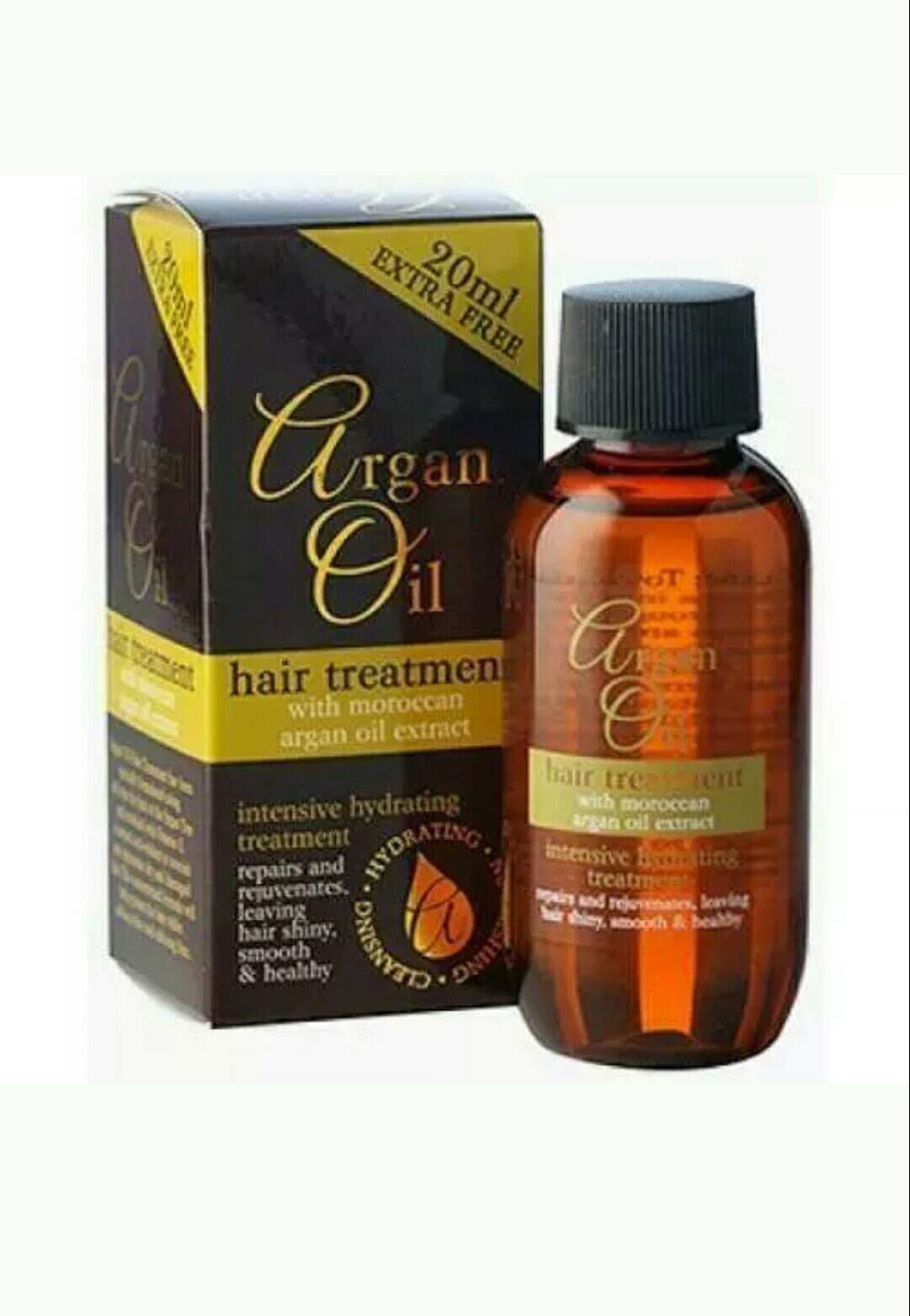 Pure Moroccan Argan Oil Hair Treatment - 50ml for Dry, Damaged & Frizzy Hair - Natural Hair Repair & Shine - Perfect for Daily Use & Salon Styling