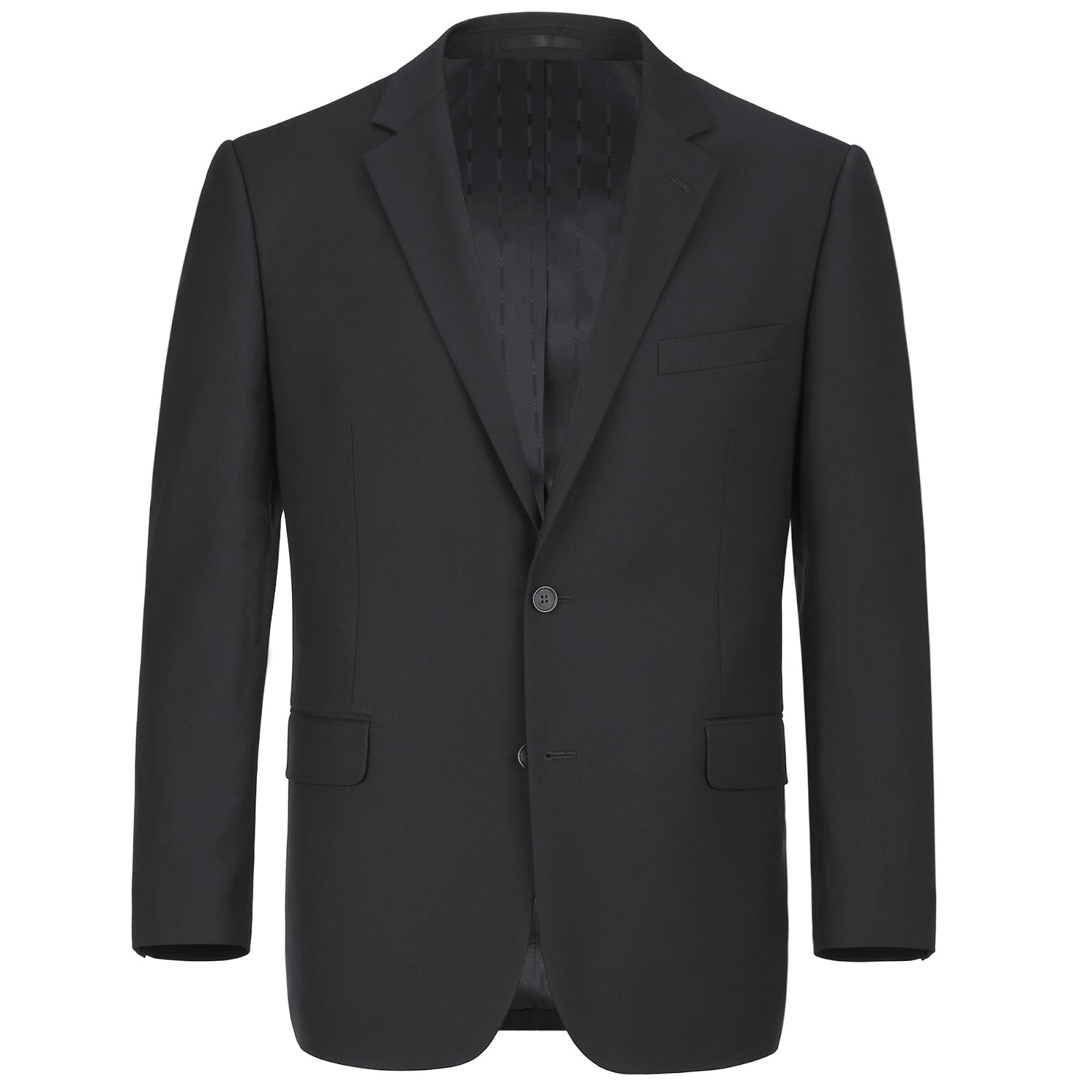 Alessandro Vitello by Renoir Black 2-Piece Slim Fit Single Breasted Notch Lapel Suit | Premium Men's Business Attire for Weddings, Office & Formal Events