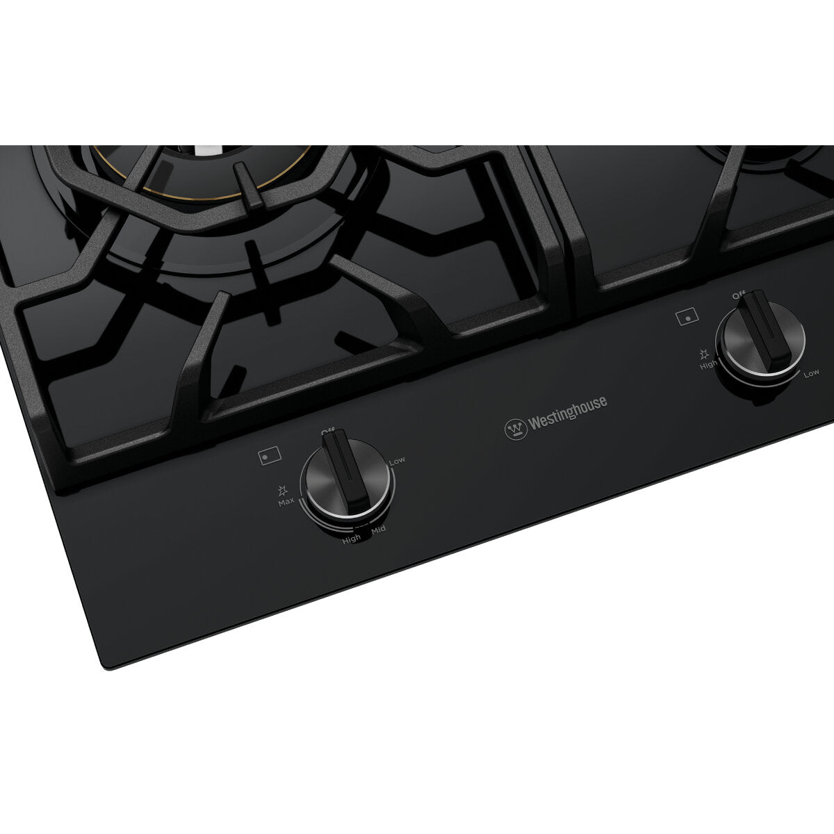 Westinghouse WHG959BD 90cm 5 Burner Gas Cooktop - Professional Stainless Steel Stovetop for Home Kitchen Cooking, Grilling & Entertaining