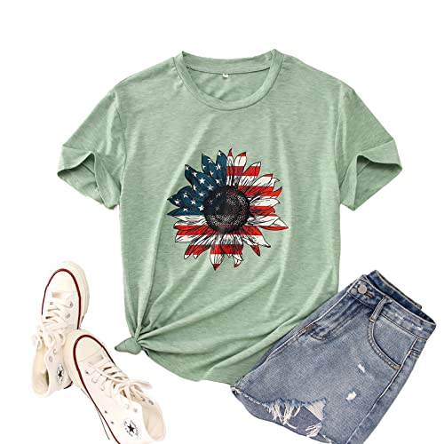 Usa Flag Sunflower Light Green