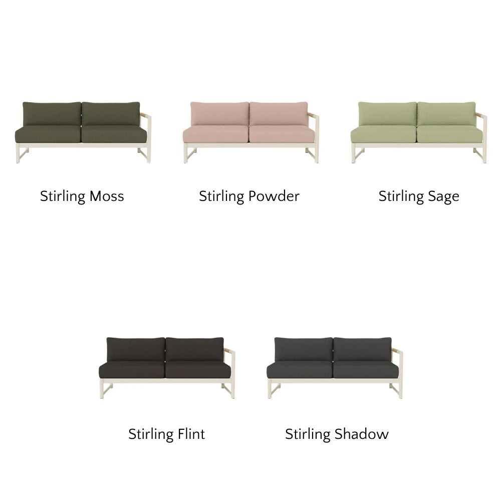 Breeze XL Outdoor Patio Loveseat with Right Arm - Perfect for Gardens, Decks, and Poolside Relaxation
