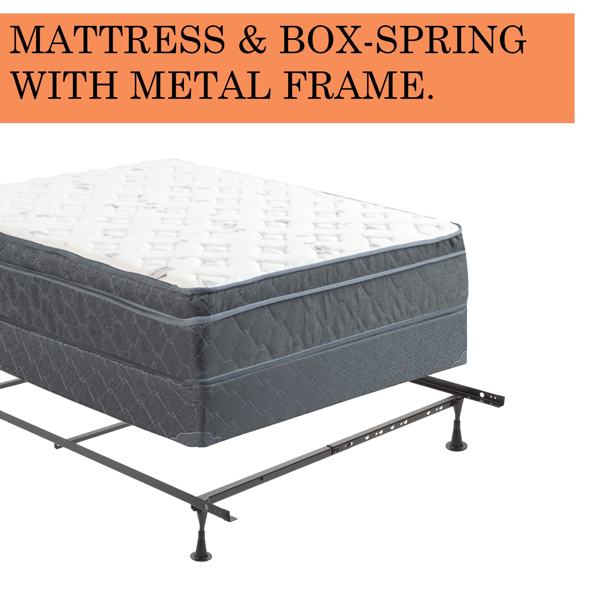 13-Inch Extra Firm Hybrid Mattress with Eurotop & 4