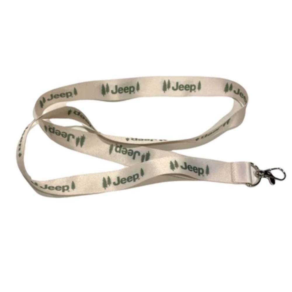 Jeep Pines Lanyard Badge Holder with Swivel Lobster Clasp Keychain - Durable ID Badge Holder for Work, Events & Outdoor Adventures