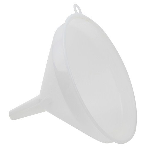 Kartell 212155 HDPE Funnel for Laboratory & Industrial Use - 245mm Inner Diameter (Pack of 12) - Perfect for Chemical Transfer, Liquid Filtration & Industrial Processing