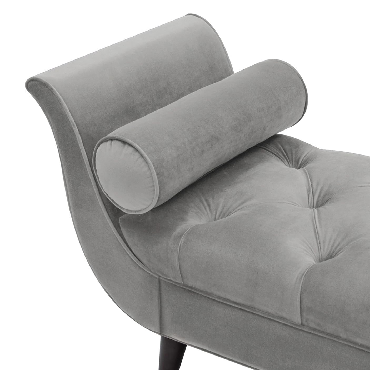 Jennifer Taylor Home Alma Tufted Flared Arm Entryway Bench - Stylish Upholstered Storage Bench for Hallway, Bedroom & Living Room - Perfect for Entryway Seating & Shoe Storage