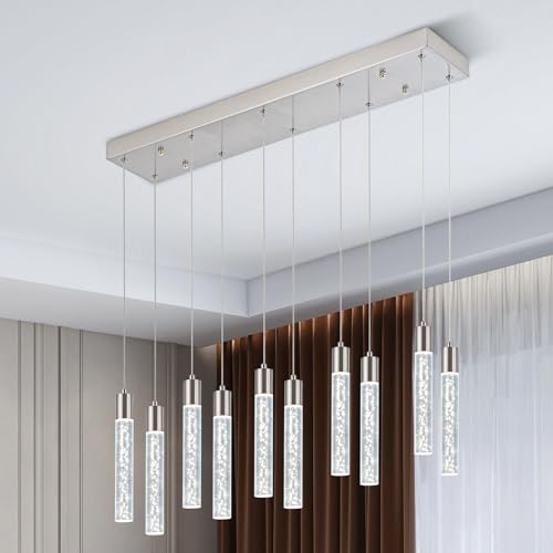 Brushed Nickel-10 Lights