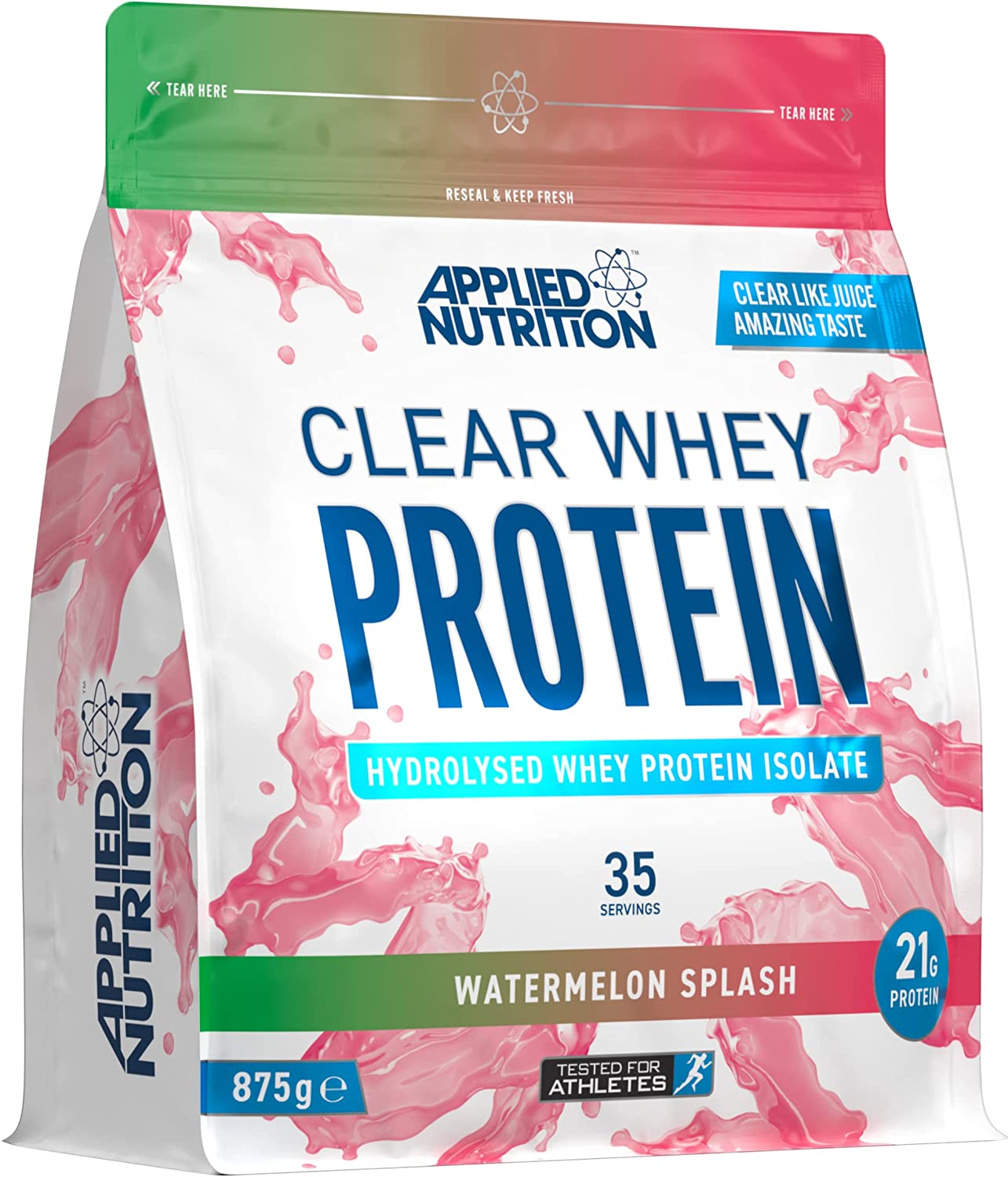 Applied Nutrition Clear Whey Isolate Protein Powder - 875g (35 Servings) | Low-Calorie Post-Workout Recovery & Muscle Building Supplement for Athletes & Fitness Enthusiasts