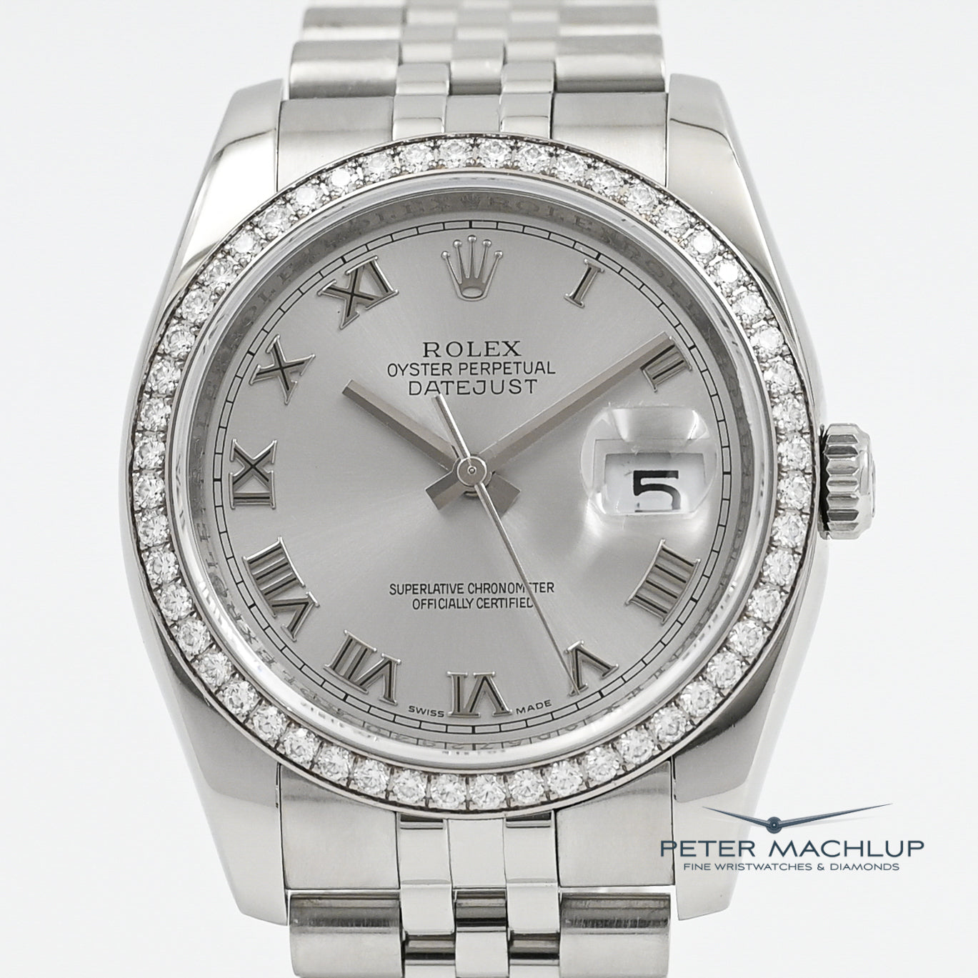 Authentic Rolex Datejust 36mm Stainless Steel Watch 2011 Model - Perfect for Business, Formal Events & Luxury Gift Giving