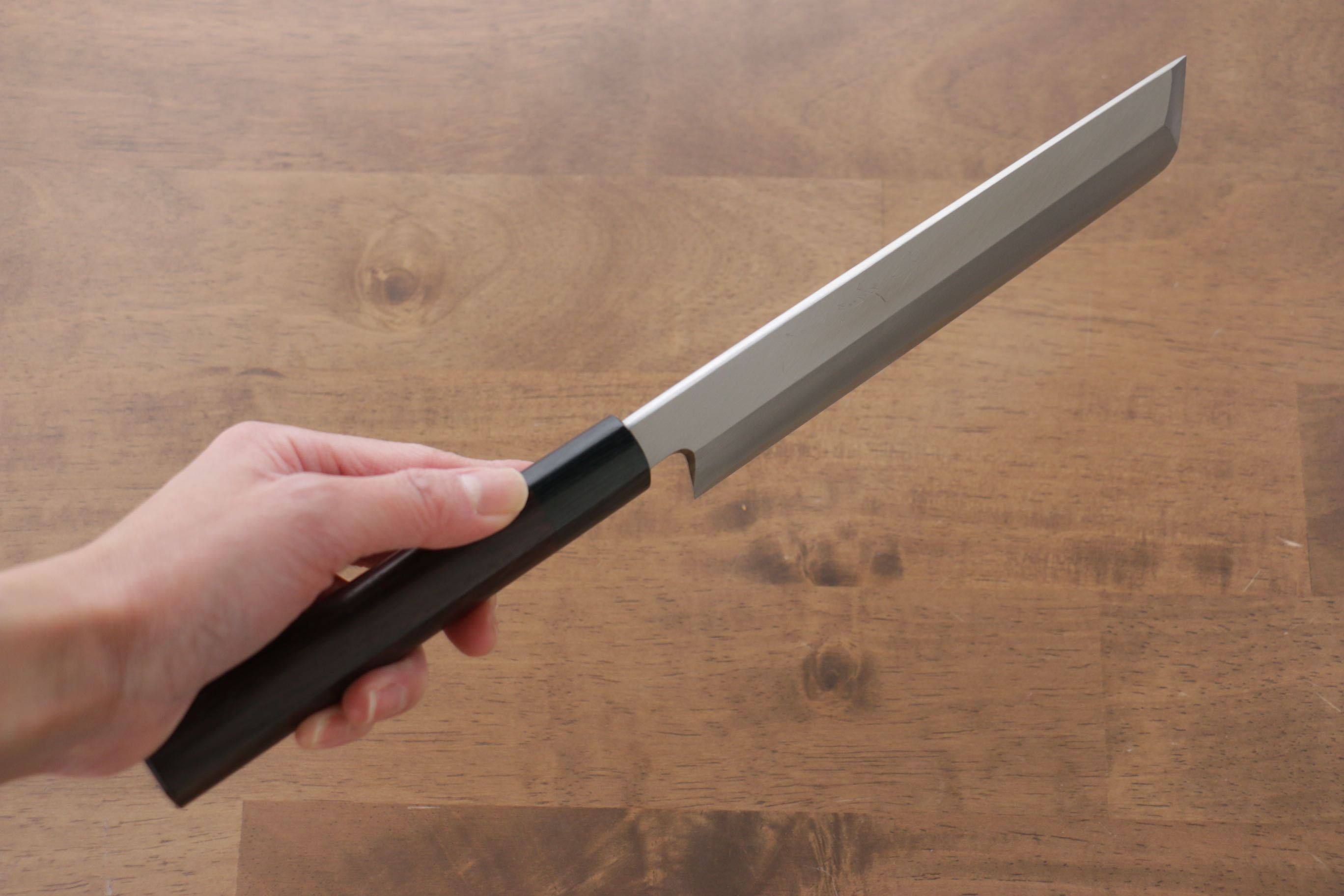 Premium Jikko Silver Steel No.3 Usuba 180mm Japanese Kitchen Knife with Shitan Handle - Perfect for Sushi, Vegetables & Precision Cutting
