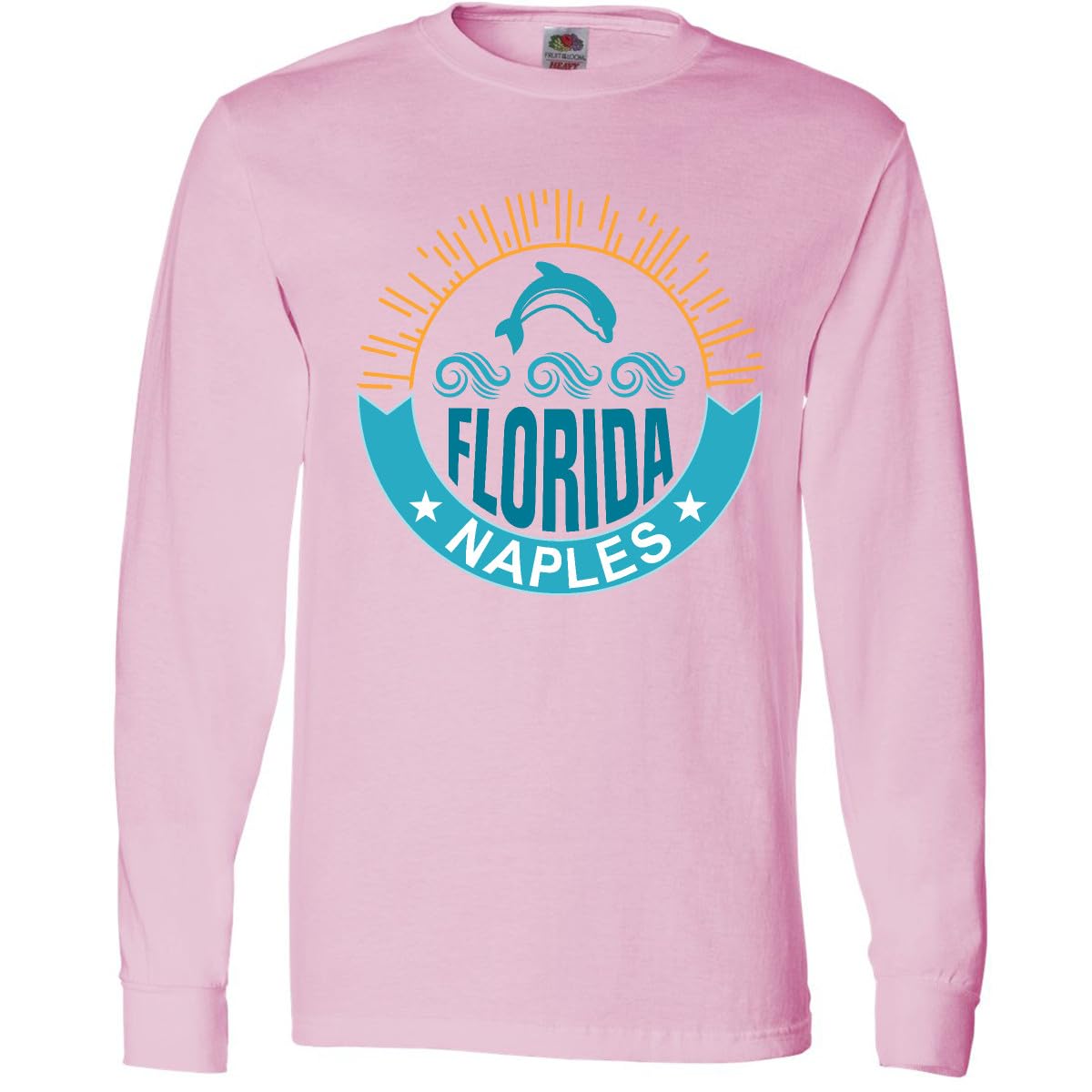 Inktastic Naples Florida Beach Vacation Long Sleeve T-Shirt for Adults - Perfect for Beach Trips, Travel & Casual Wear