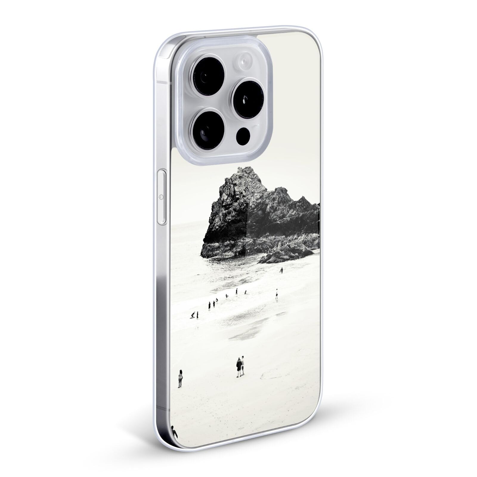 Officially Licensed Dorit Fuhg Cornwall Beach Life Travel Stories Soft Gel Case for Apple iPhone 12 & iPhone 12 Pro - Durable Protective Phone Cover for Vacation, Travel & Everyday Use