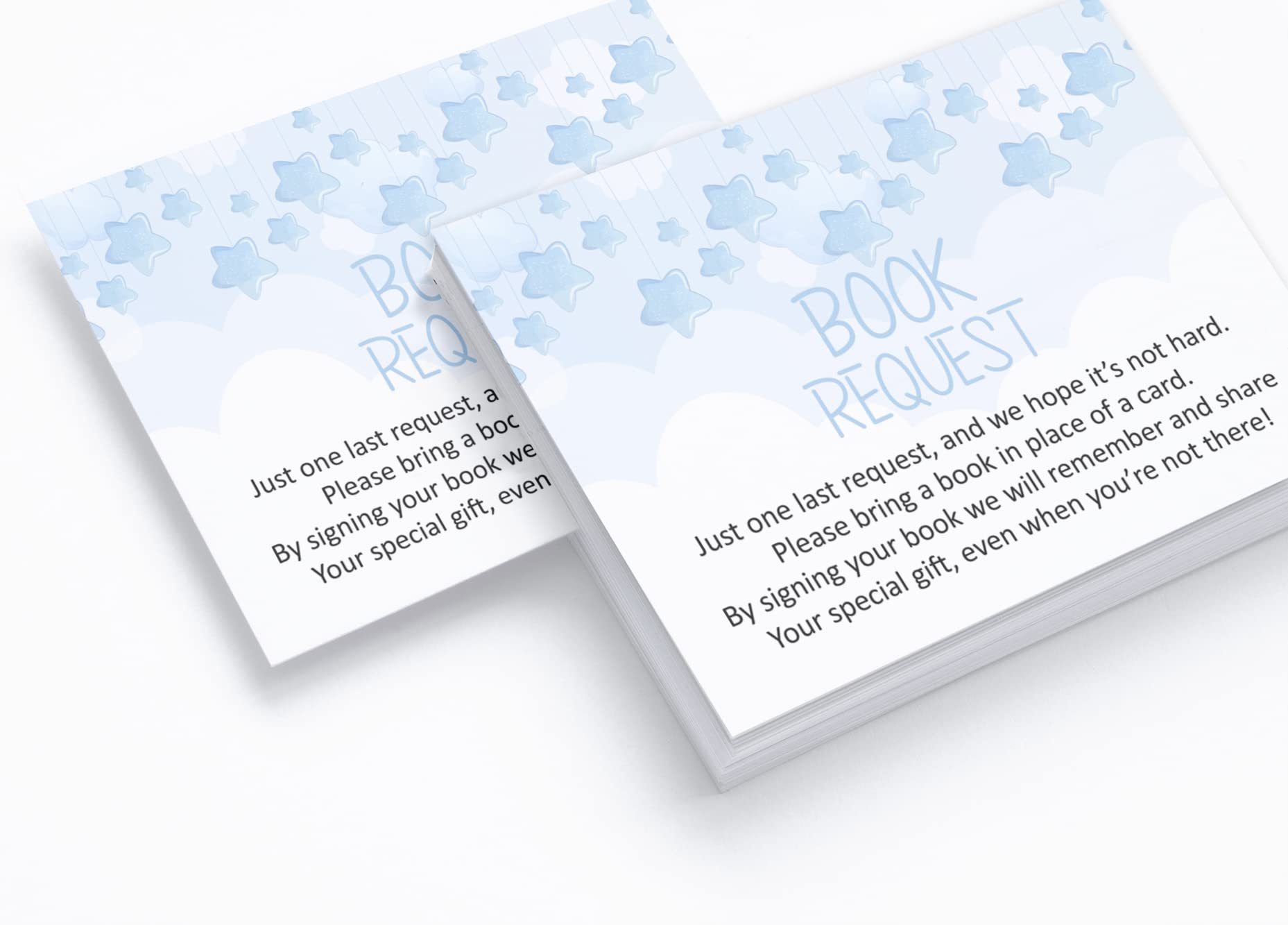 30-Piece Baby Shower Book Request Cards Set - Elephant Theme Baby Shower Invitations, Games & Party Favors for Boys & Girls | Perfect for Book-Themed Baby Showers & Gender Reveal Parties