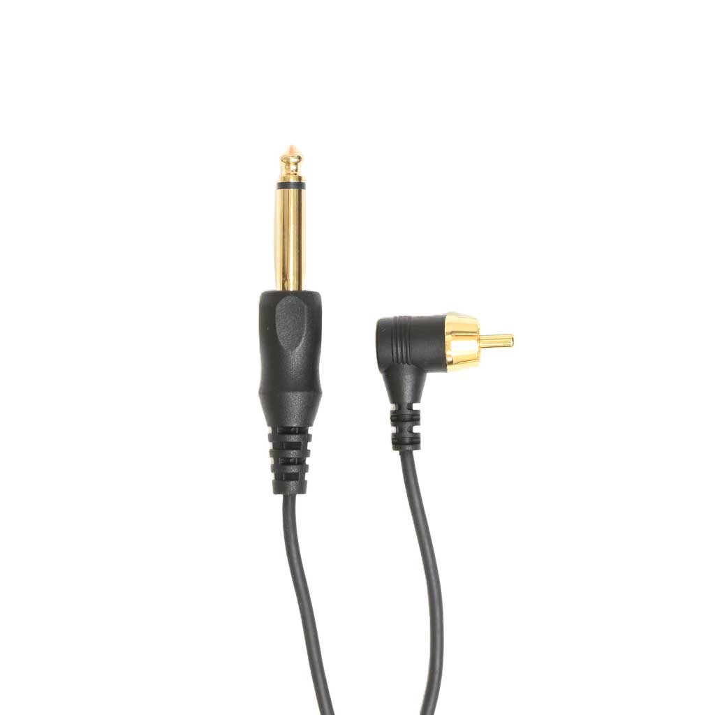 AVA RCA Angled Cable 6 ft. Black - High-Quality Audio Cable for Home Theater, Stereo Systems & DJ Equipment