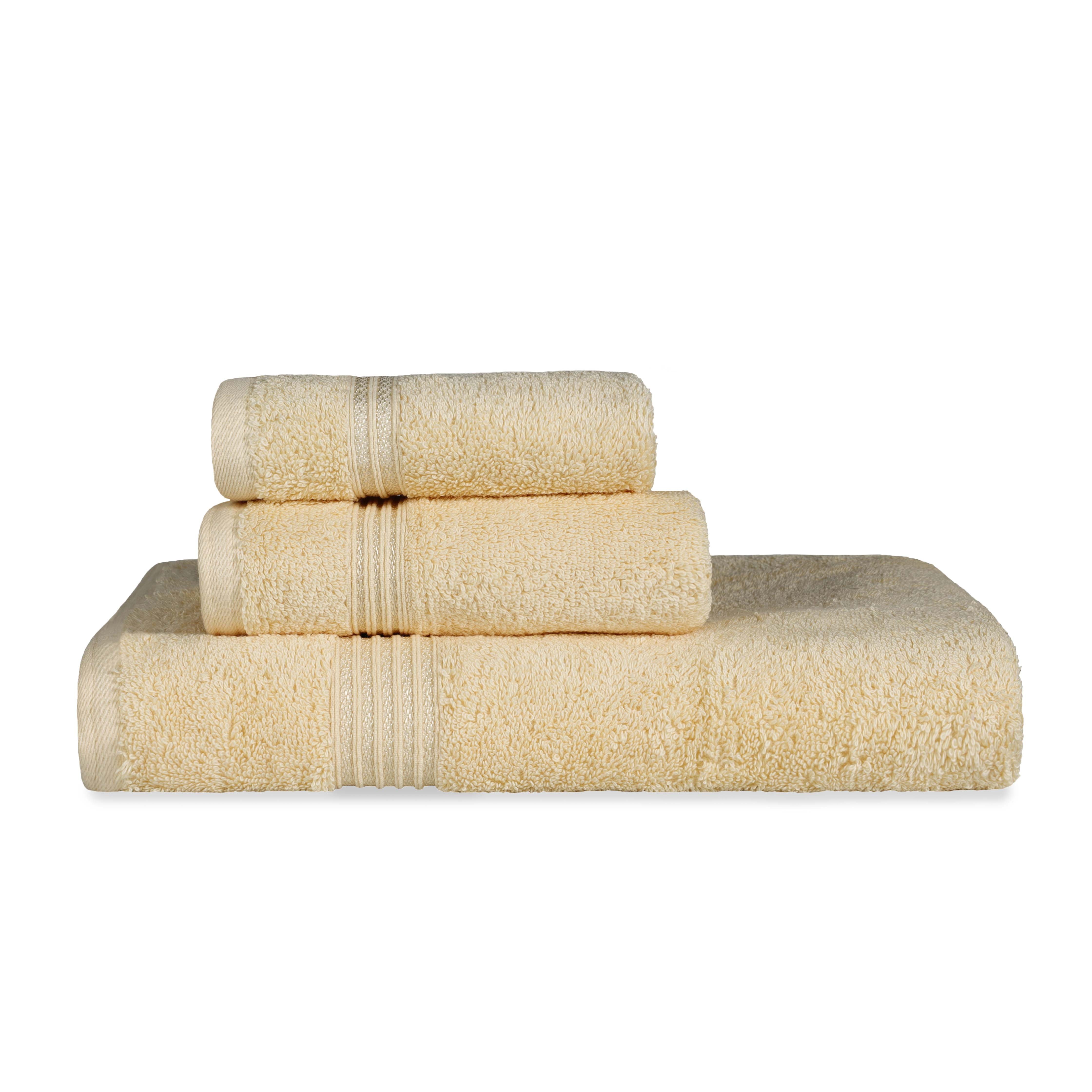 Premium Egyptian Cotton 3-Piece Towel Set - Ultra Soft, Highly Absorbent Bath Towels for Spa, Bathroom & Luxury Home Use
