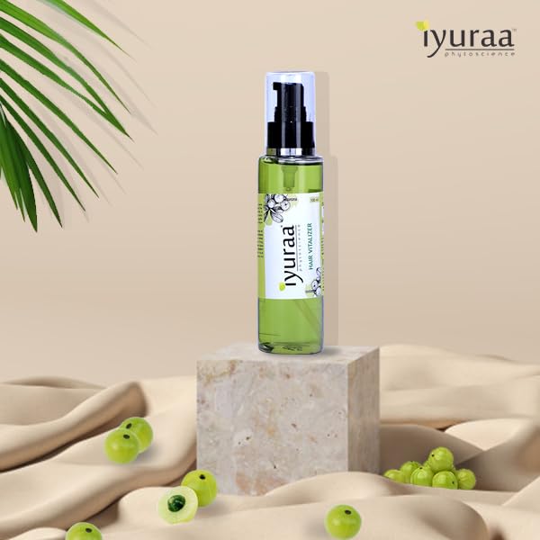 Iyuraa Phytoscience Hair Vitalizer - 100ml Ayurvedic Hair Oil for Hair Growth & Hair Fall Prevention | 100% Natural Vedic Ingredients | Buy 1 Get 1 Free | Perfect for Daily Hair Care & Scalp Massage
