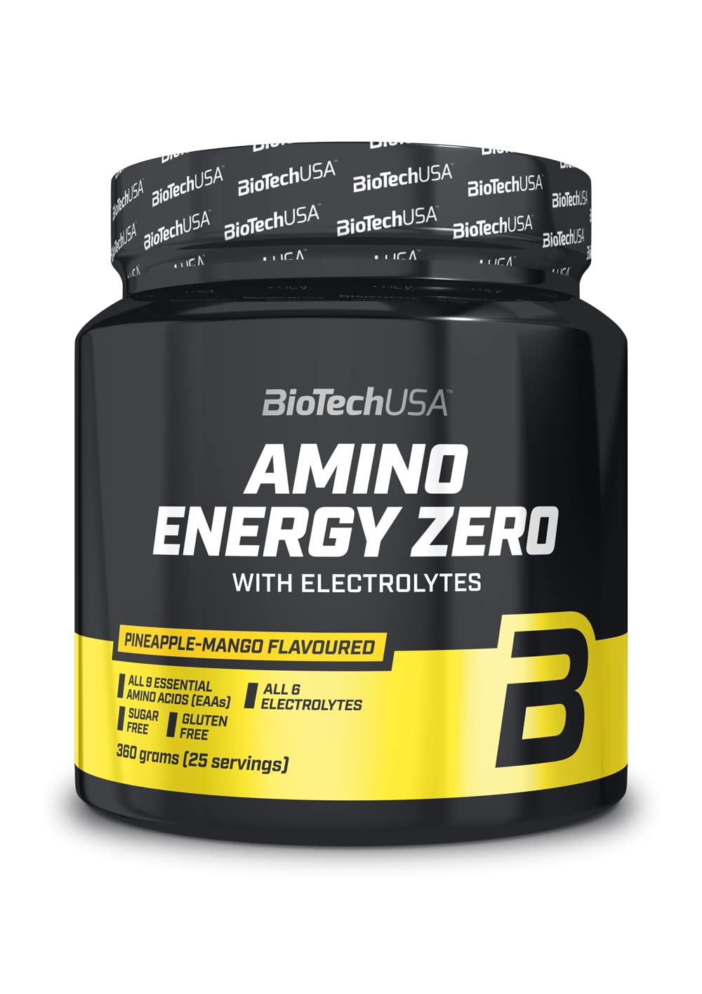BioTechUSA Amino Energy Zero with Electrolytes - Pineapple Mango Flavor 360g | Pre-Workout & Post-Workout Recovery Drink for Athletes & Fitness Enthusiasts