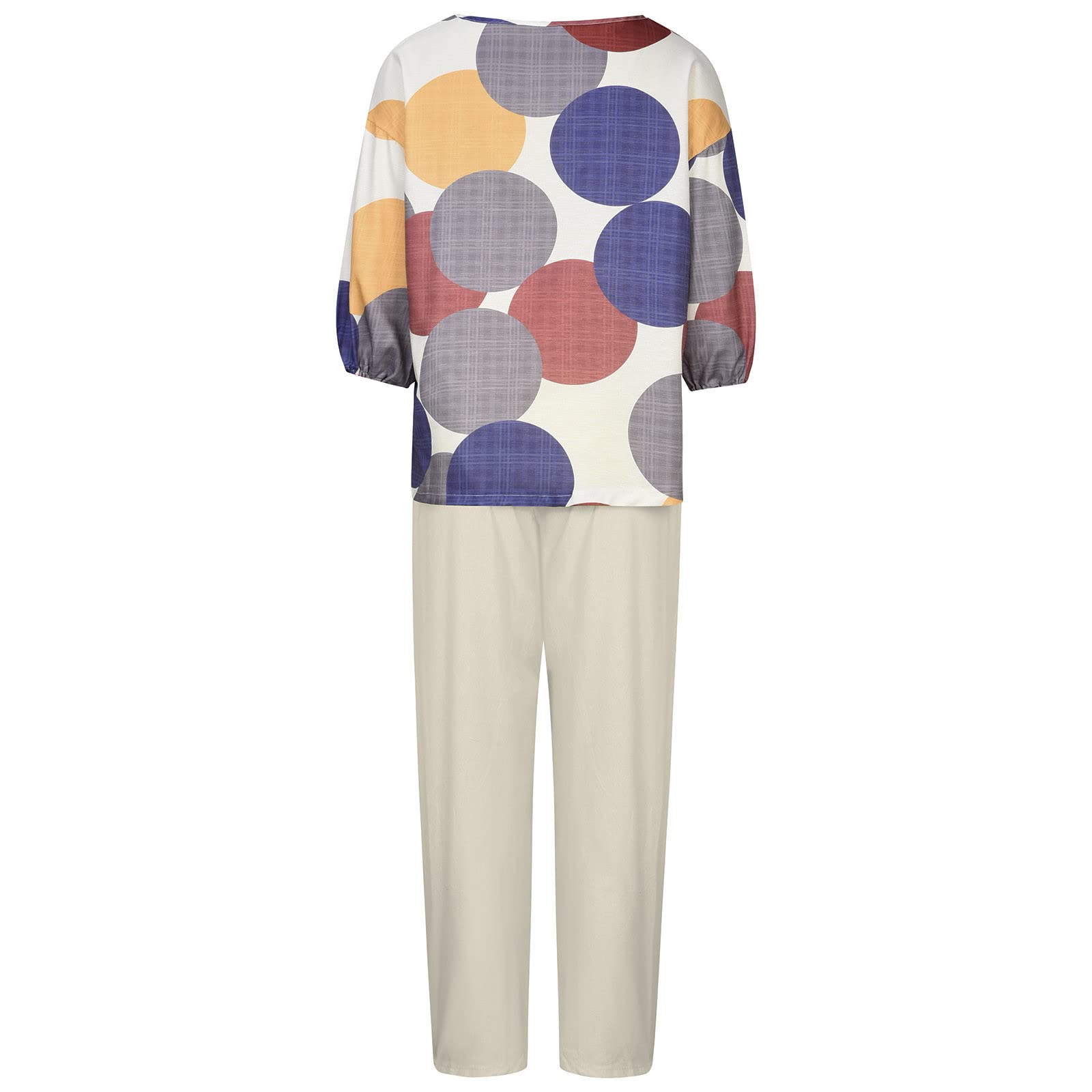 Comfy Women's 2-Piece Lounge Set - Soft Loose Shirt & Pants Outfit for Fall | Cozy Homewear, Casual Wear & Post-Work Relaxation