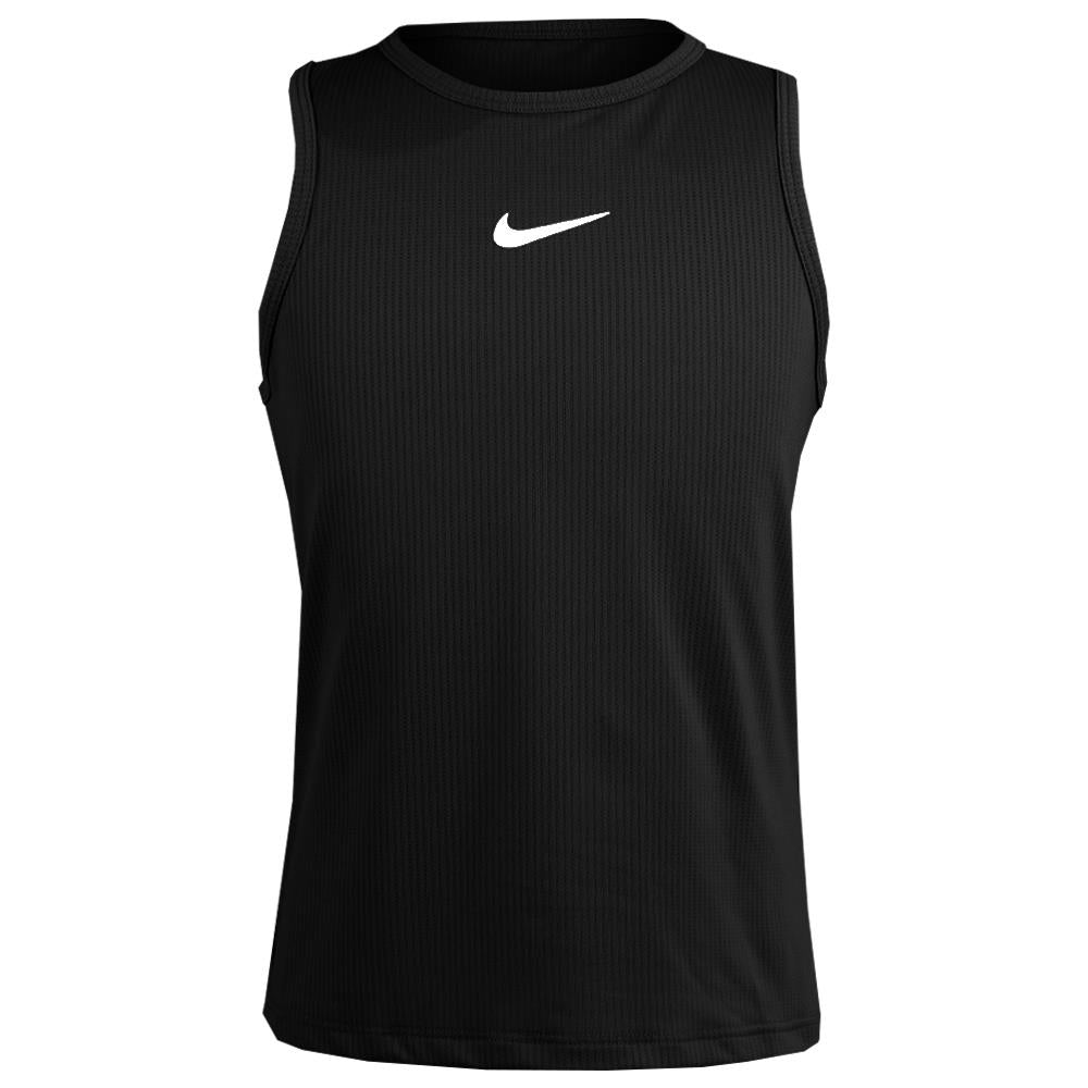 Nike Girls Victory Tank Top - Black & White Athletic Shirt for Running, Yoga, and Gym Workouts