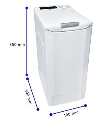 Candy CVFT G672TMH 7KG Inverter Top Load Washing Machine - Energy Efficient, Quiet Operation for Small Spaces - Perfect for Apartments, Dorms & Compact Laundry Rooms