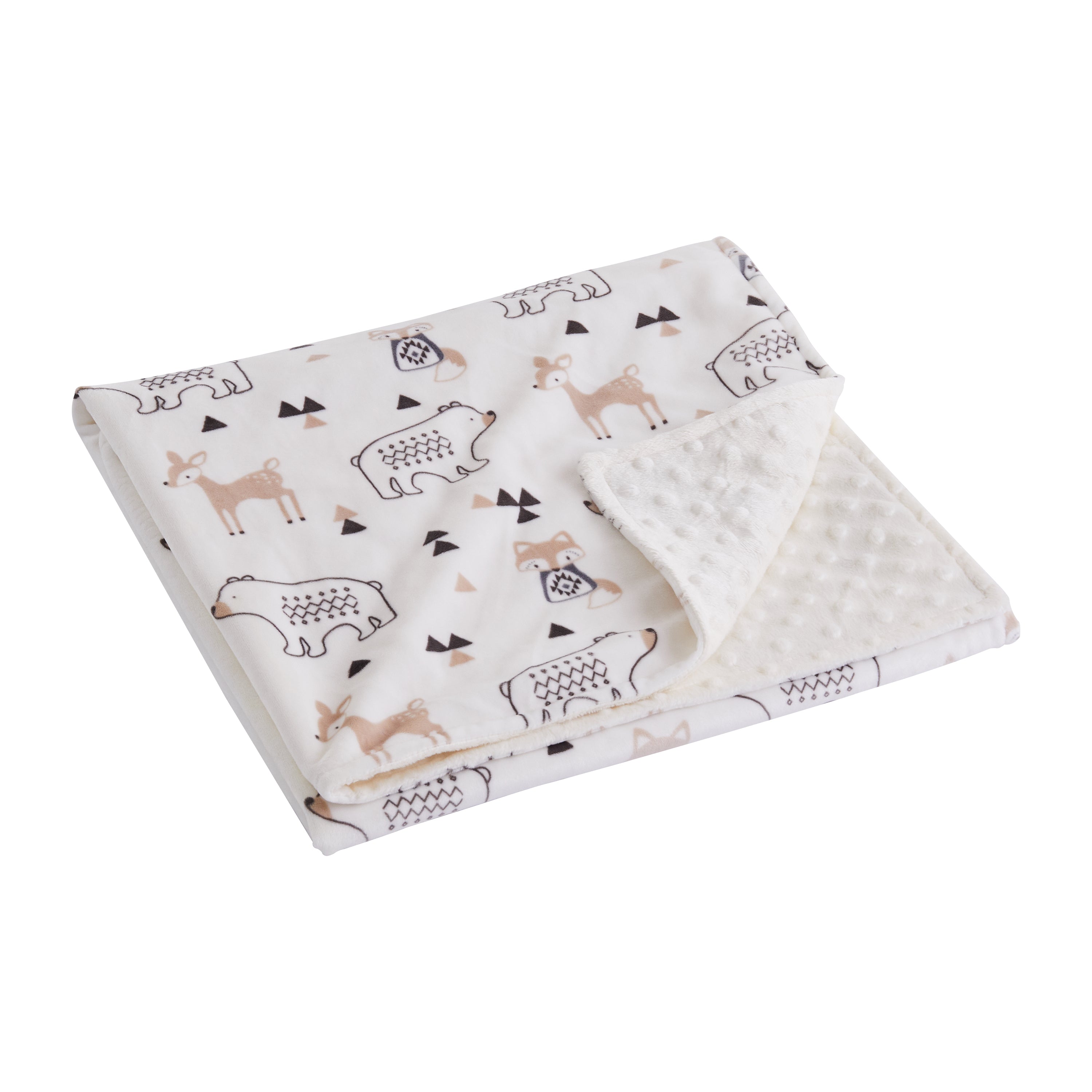 Bailey Allover Print Blanket - Soft & Cozy Flannel Throw for Bed, Couch, and Travel - Perfect for Home Decor, Gifts, and Outdoor Picnics