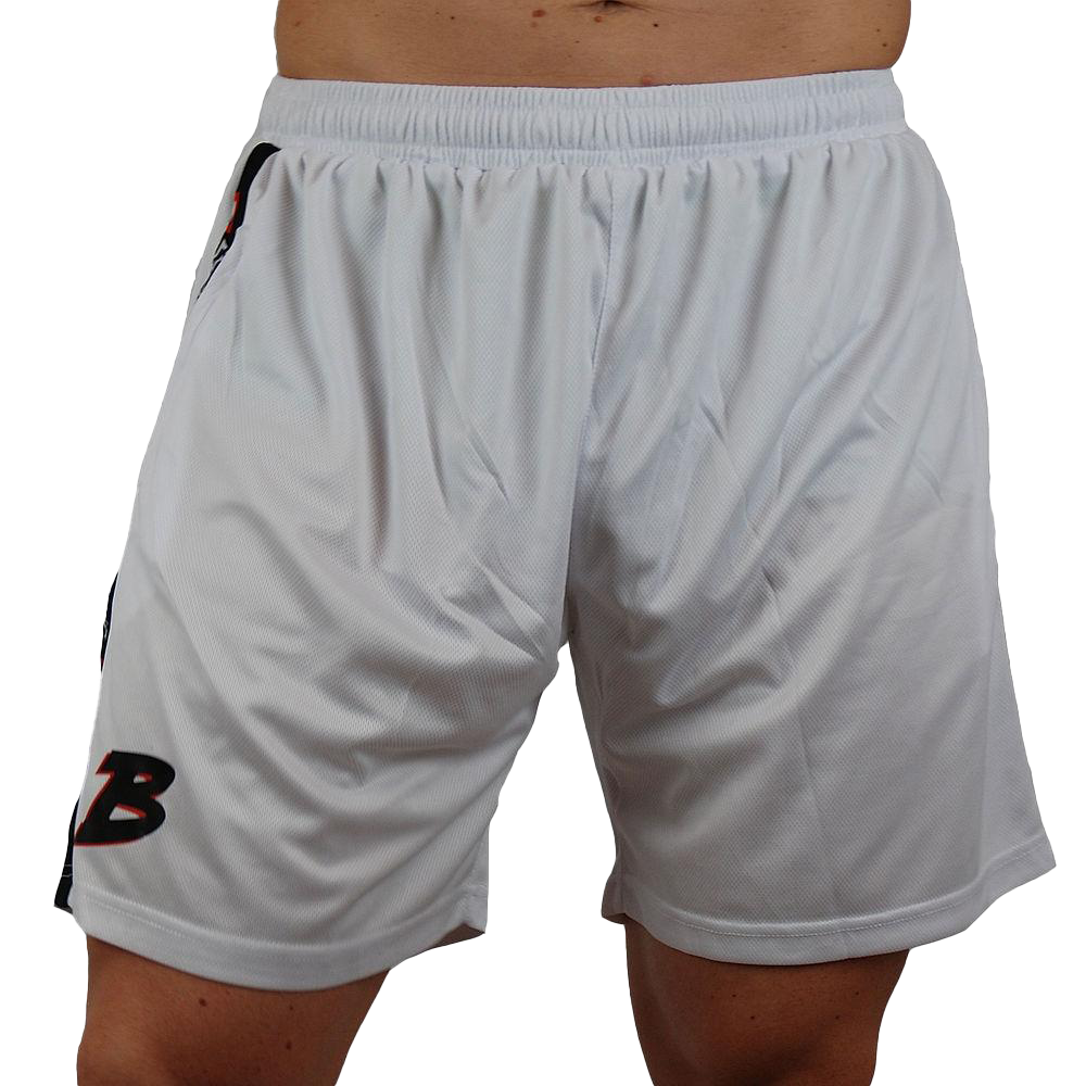 **Brachial Mesh Athletic Shorts for Men - Breathable & Lightweight Workout Shorts - White - Perfect for Running, Gym & Outdoor Sports**