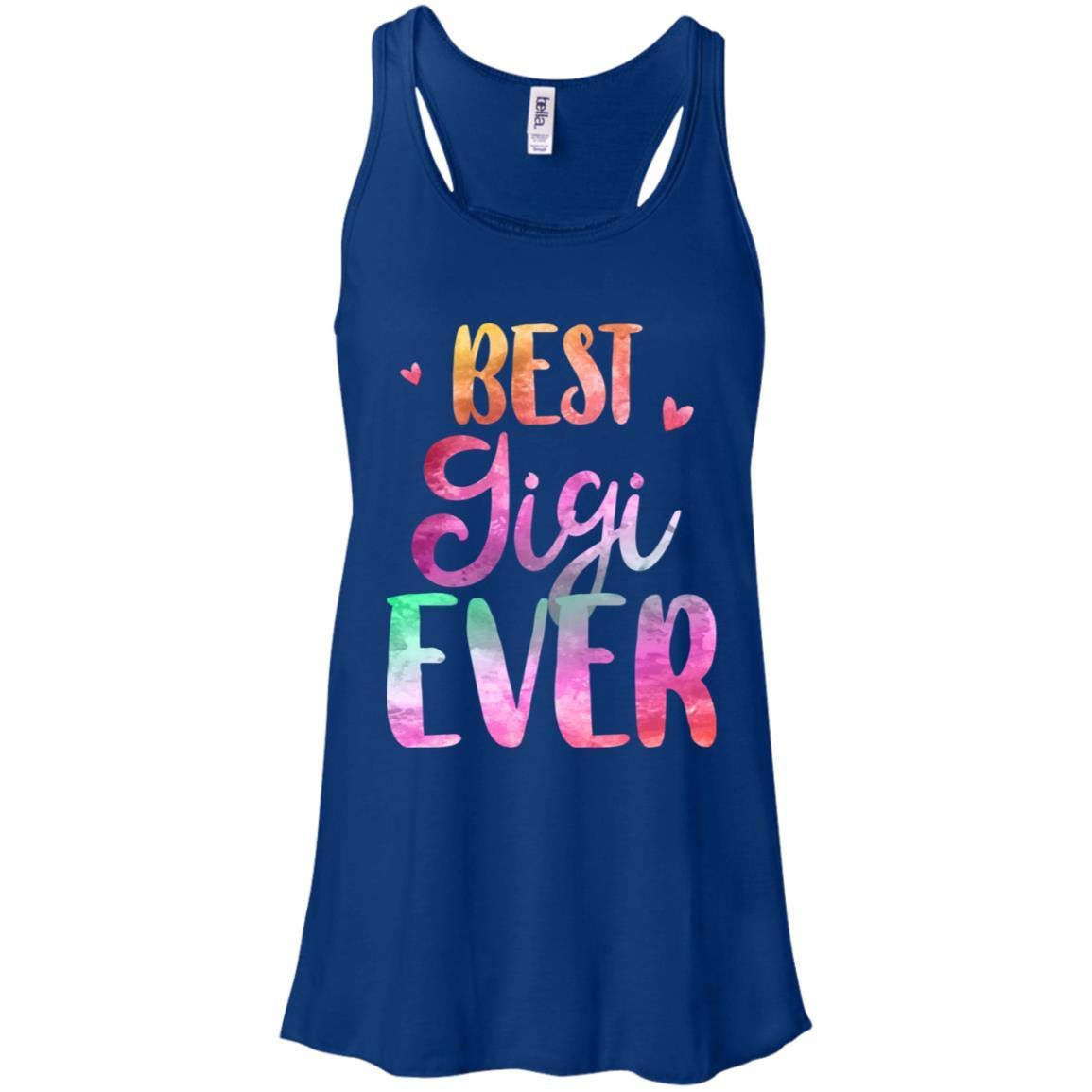 Best Gigi Ever Funny Women's Racerback Tank Top - Cute & Flowy Sleeveless Shirt for Casual Wear, Gym, or Summer Outfits
