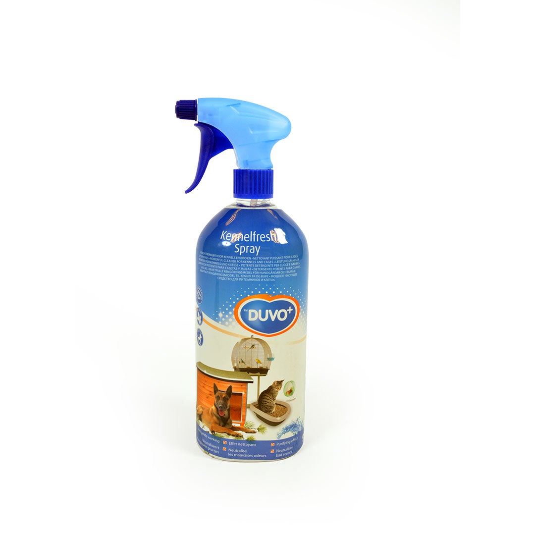 DUVO PLUS Kennel Fresh Spray 950ml | Odor Eliminator for Dog Crates, Pet Beds & Kennels | Long-Lasting Freshness for Pets