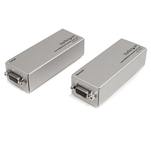 StarTech.com RS232EXTC1 DB9 Serial Extender - 3300ft Cat5 Cable for RS232 Signal Extension | Long-Distance Serial Communication for Industrial Equipment, POS Systems & Data Centers
