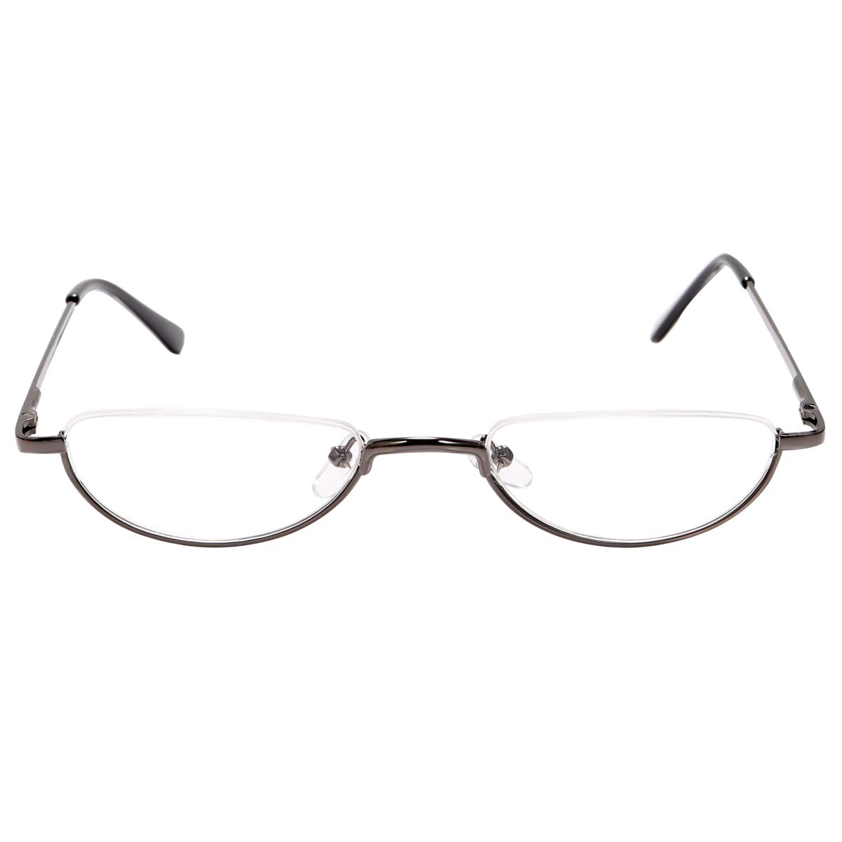Vintage Half Moon Reading Glasses - Slim Half Frame for Men & Women | Perfect for Reading & Work