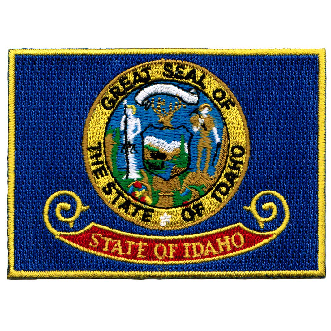 Idaho State Flag Embroidered Patch - Iron On or Sew On ID Emblem for Jackets, Hats, Bags & DIY Crafts - Perfect for State Pride & Customization