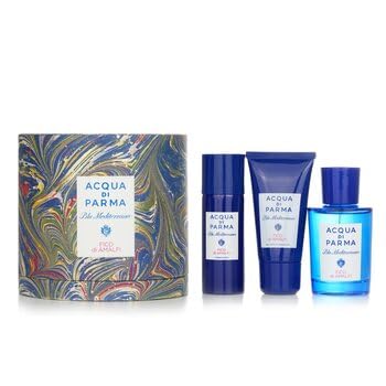 Acqua Di Parma Blu Mediterraneo Fico Di Amalfi Luxury Cologne Gift Set for Men - Fresh Citrus & Fig Scent - Perfect for Gifts, Weddings & Special Occasions
