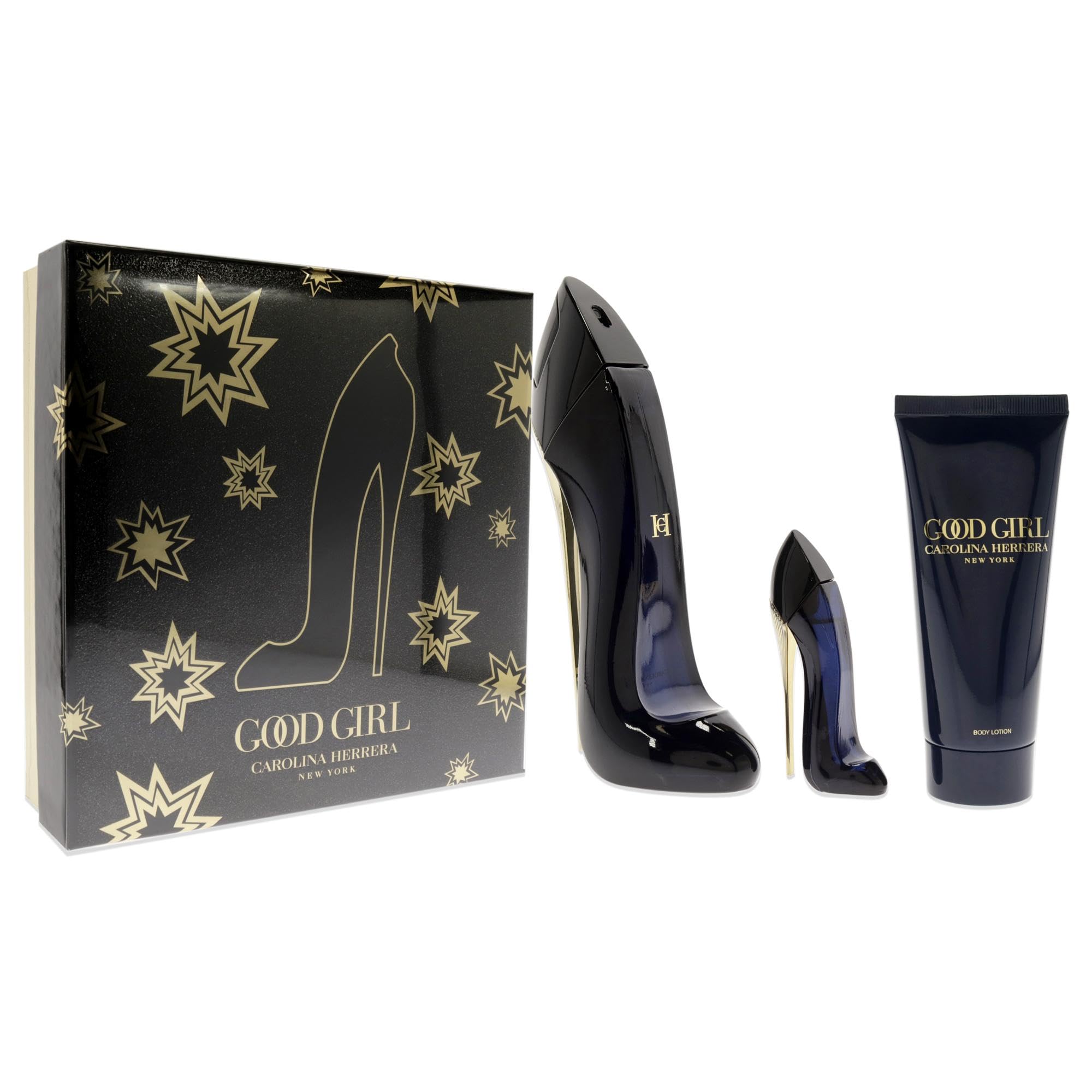 Carolina Herrera Good Girl Perfume Gift Set for Women - 3 Piece Eau de Parfum Travel Size & Body Lotion - Perfect for Date Night, Special Occasions & Everyday Luxury