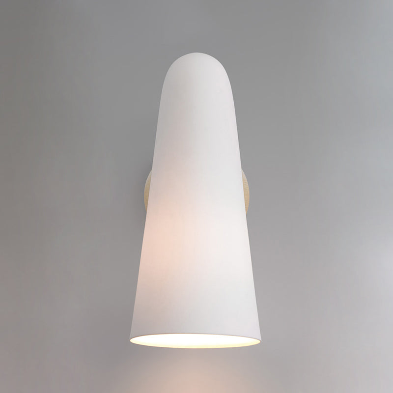 Vintage Conical Glass Wall Sconce Plug-in Light Fixture - Perfect for Bedroom, Living Room & Hallway Lighting