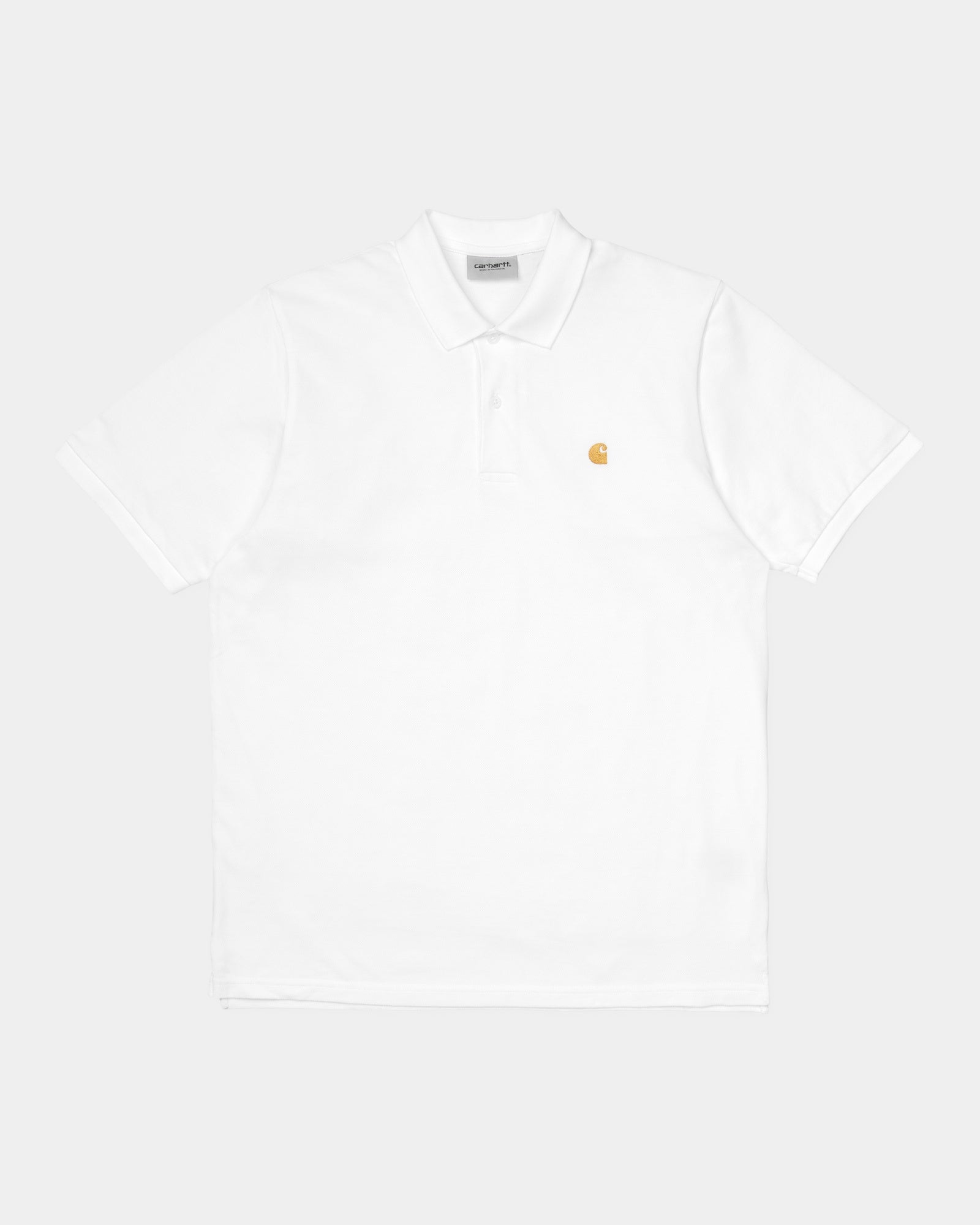Men's Chase Pique Polo Shirt - Classic White Cotton Short Sleeve Casual Top for Golf, Work & Everyday Wear | Breathable & Comfortable Summer Fashion