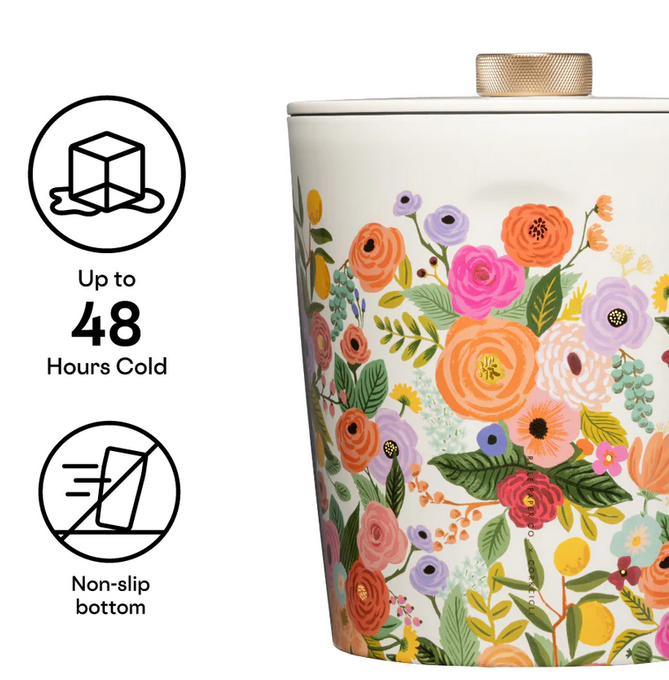 Corkcicle x Rifle Paper Co. Insulated Ice Bucket - Stylish Wine Chiller for Parties, Weddings & Outdoor Gatherings