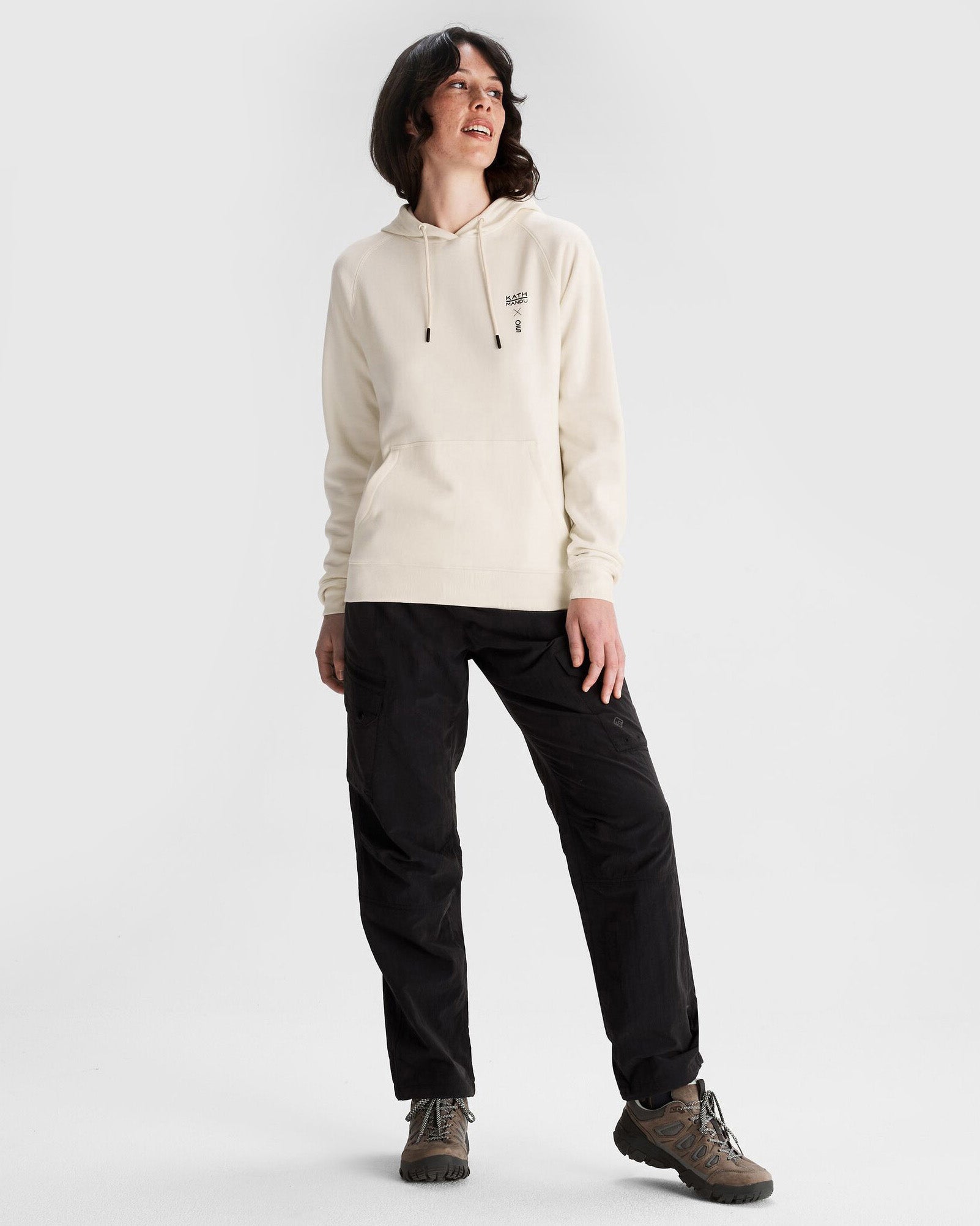 O.Smither Women's BB Hoodie - Soft & Cozy Natural Pullover for Casual Wear, Lounge & Outdoor Activities