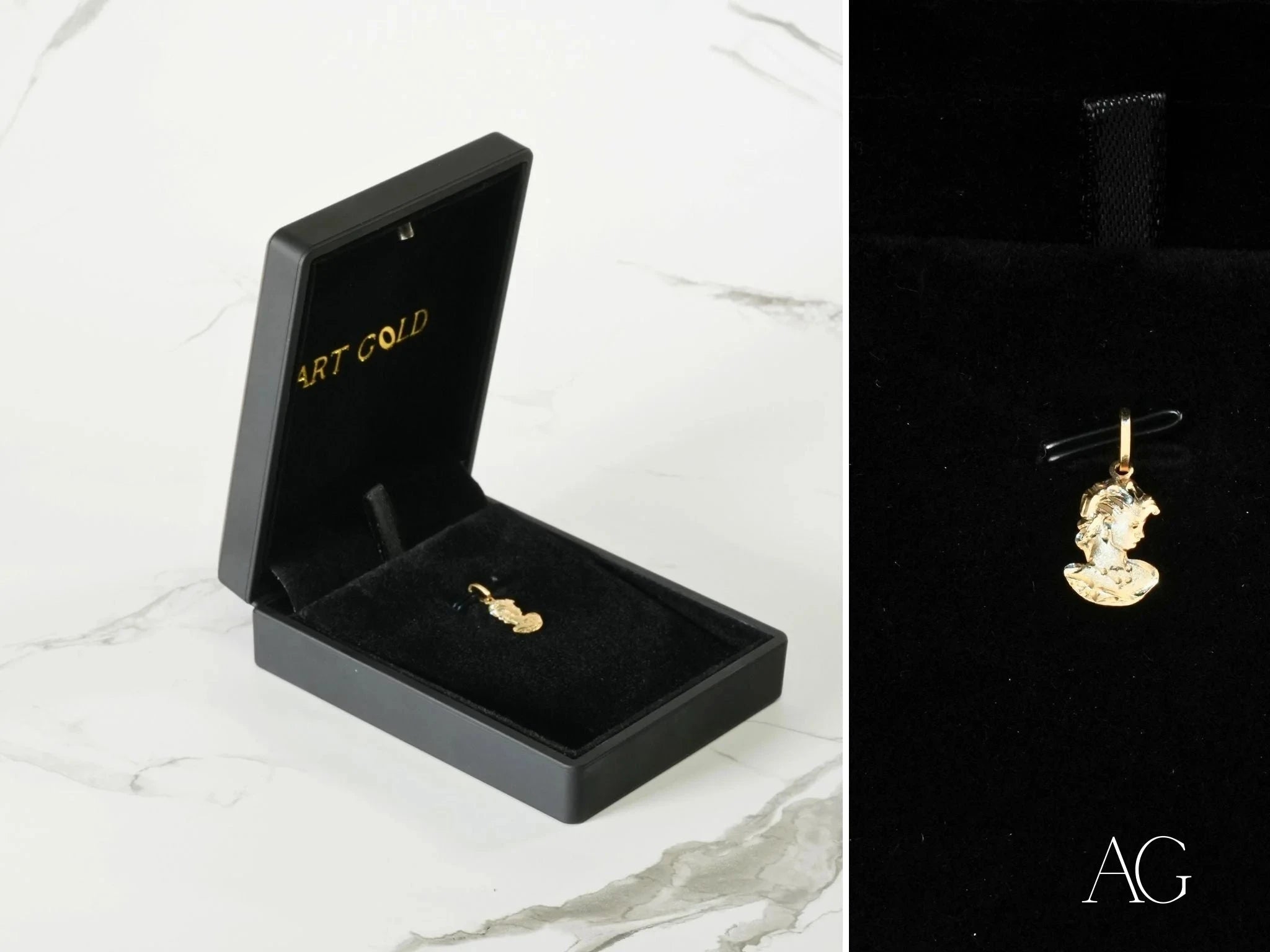 Golden Lady Pendant Necklace - Elegant 14K Gold Plated Jewelry for Women - Perfect Gift for Birthday, Anniversary & Valentine's Day - Ideal for Parties, Weddings & Special Occasions