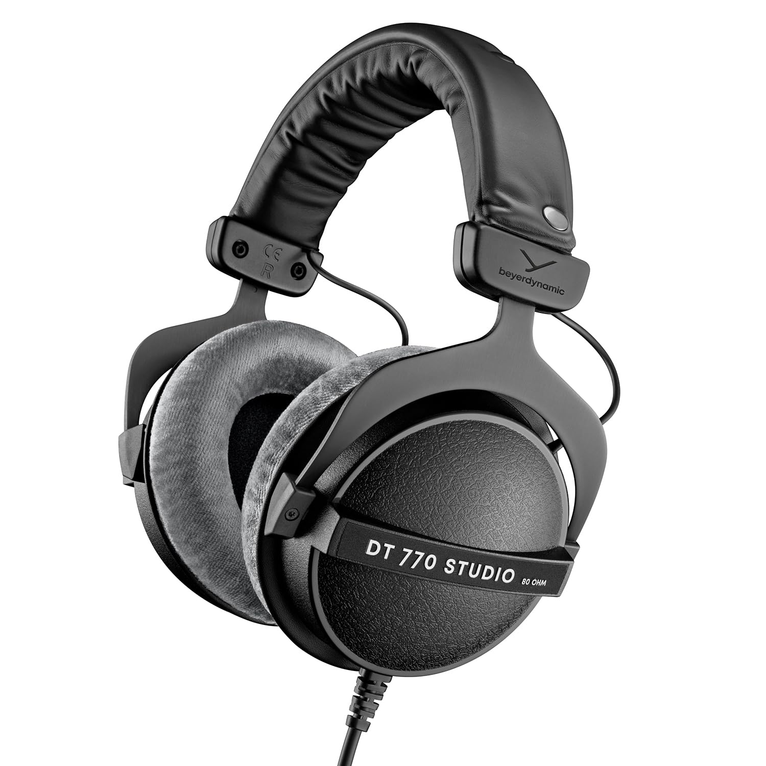Beyerdynamic DT 770 Pro 80 Ohm Studio Headphones - Professional Over-Ear Closed-Back Monitoring Headphones for Recording, Mixing & Podcasting (Grey) - Perfect for Home Studios, Music Production & Audio Engineering