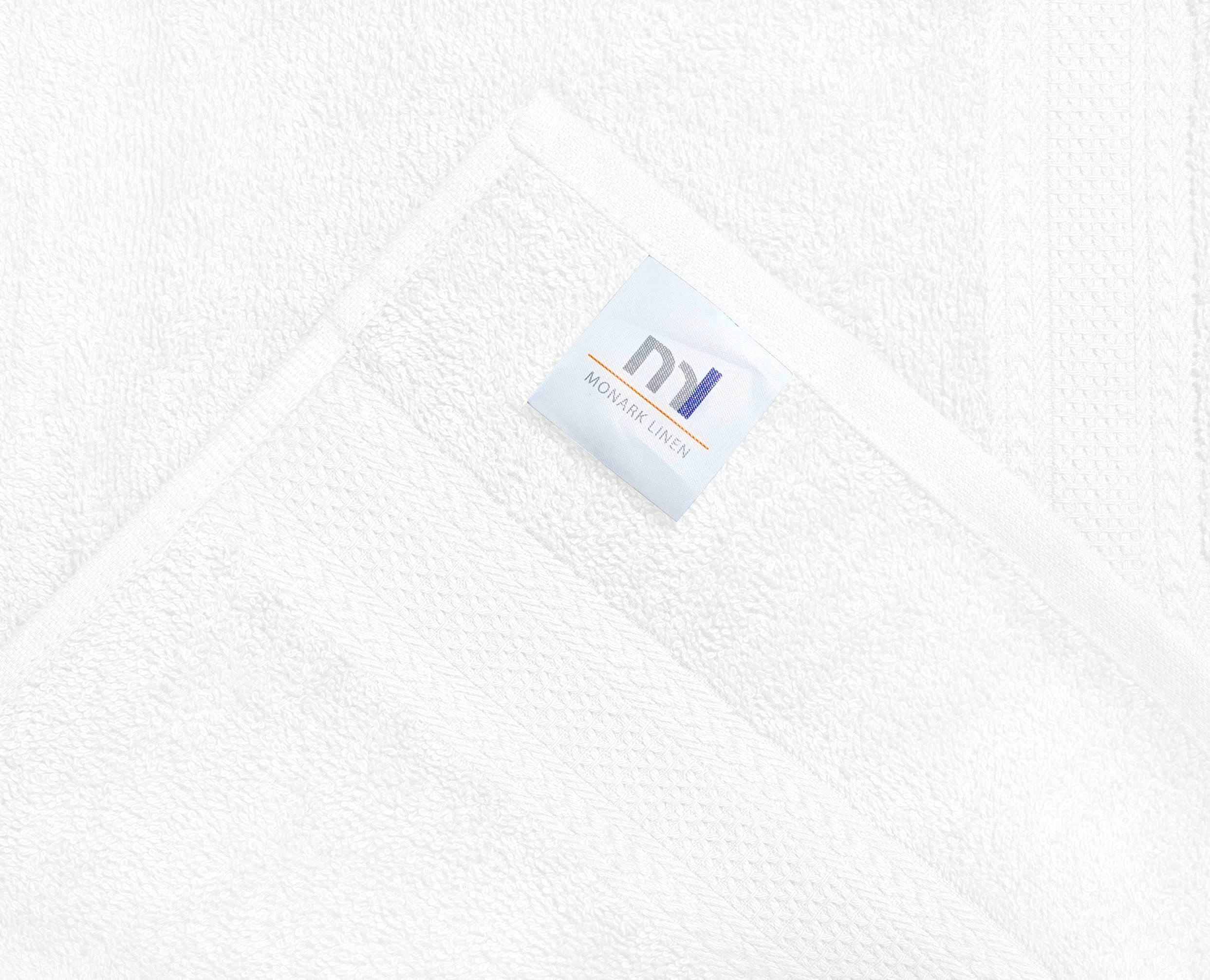 Premium White Cotton Bath Towel Set - 6 Pack Ultra Soft & Highly Absorbent Quick-Dry Terry Towels (24