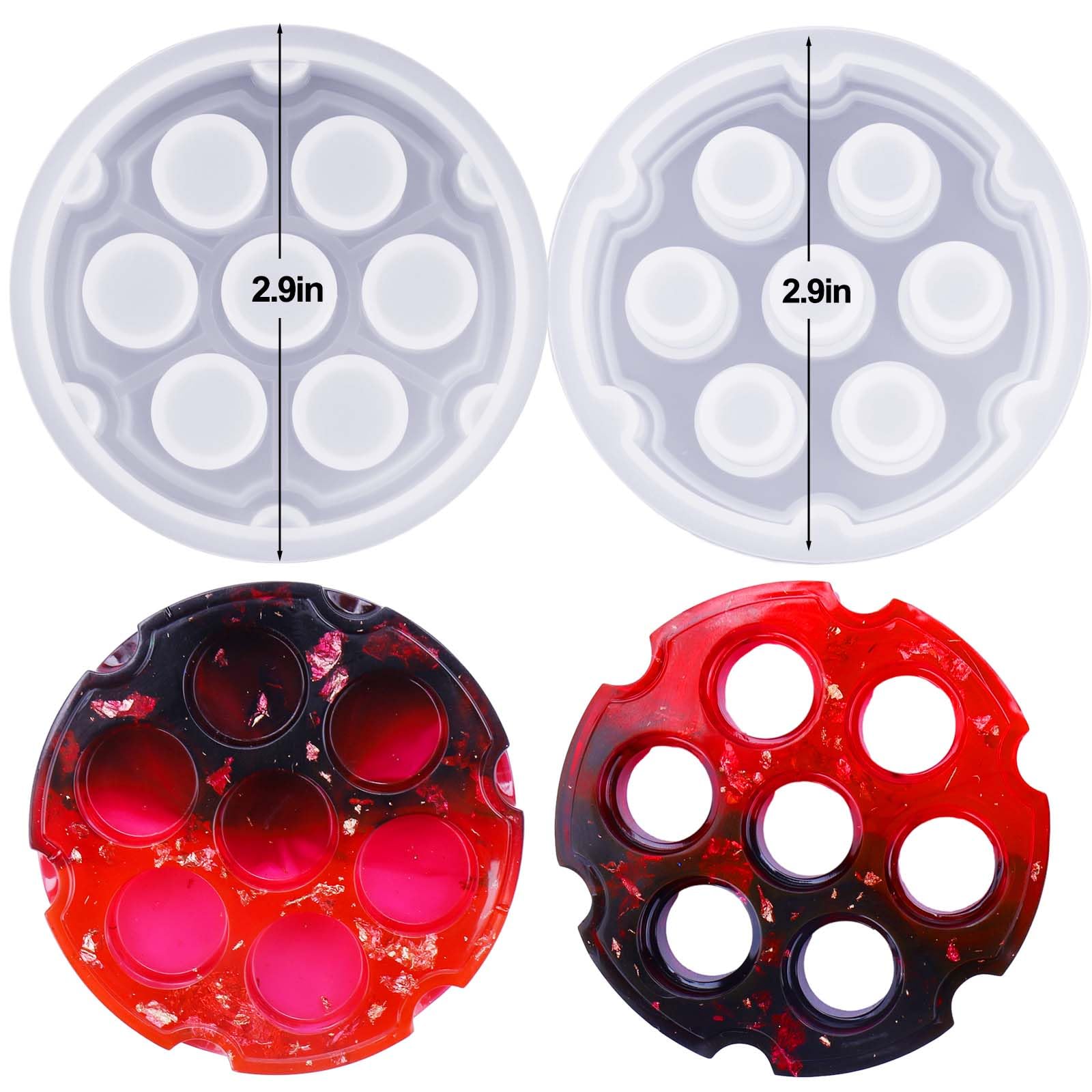 Premium Silicone Resin Molds for DND Dice Storage - Small Dice Box Molds with Lid for Resin Casting, Mini Dice Holder for Tabletop RPG Games - Perfect for D&D Players & DIY Craft Enthusiasts