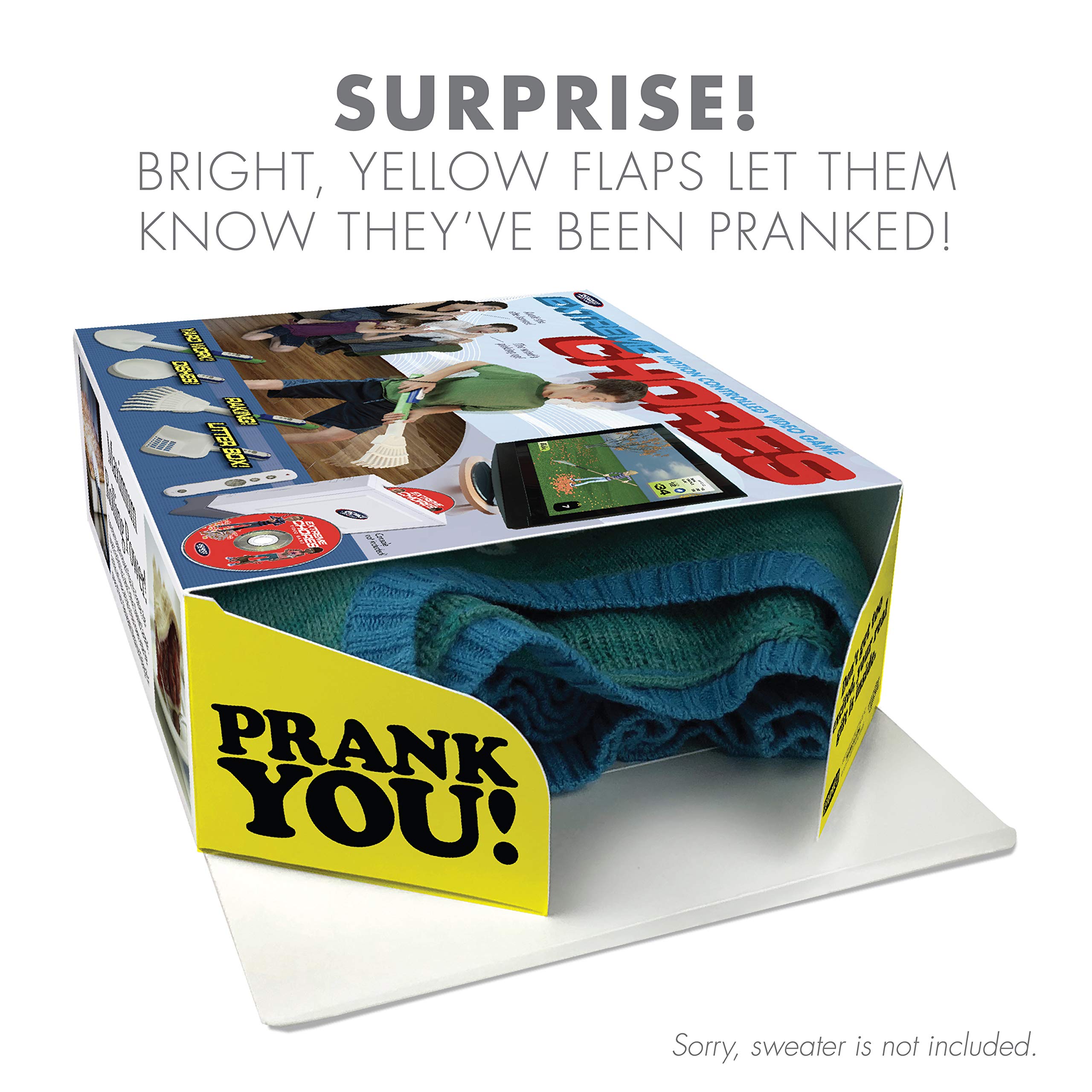 Prank Pack - Extreme Chores Gift Box | Funny Authentic Prank-O Gag Present Box for Jokers & Pranksters | Novelty Gag Gift for Birthdays & Parties | Perfect for Wrapping Real Presents & Pranks