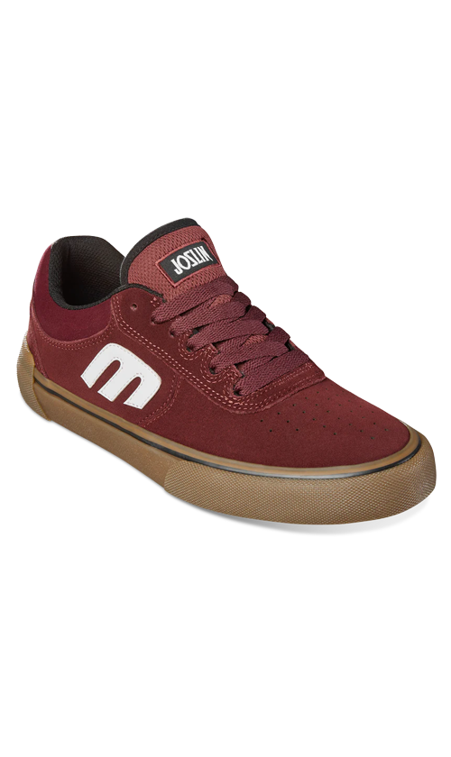 Etnies Joslin Vulc Men's Skateboarding Shoes - Burgundy/Gum - Durable & Comfortable for Street Skating & Casual Wear