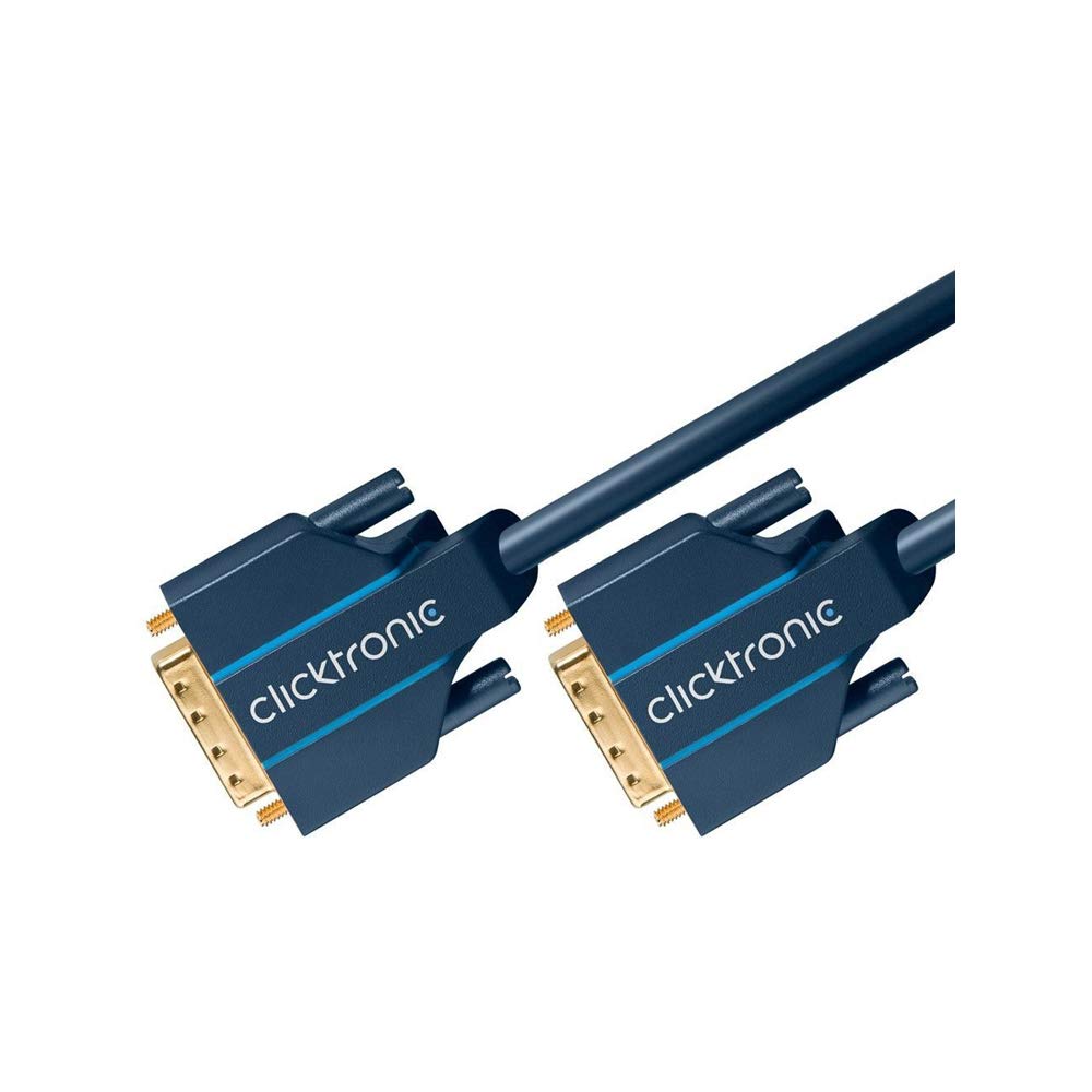 DVI-D Dual Link 24+1 Digital Video Cable 20m - Male to Male Connector for High-Resolution Monitors, Gaming PCs & Home Theater Systems