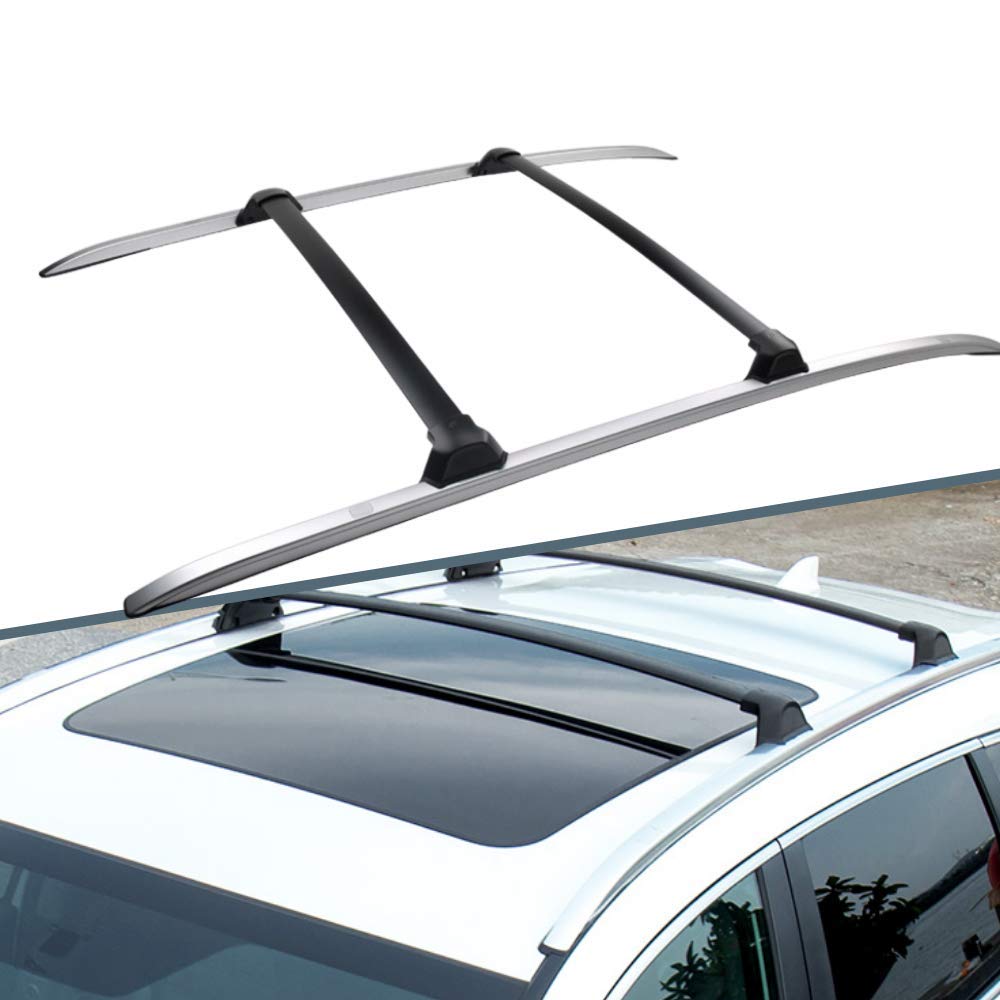 4PCS Aluminum Car Roof Rack Cross Bars for Honda CR-V 2017-2021 | Heavy Duty Side Rails Replacement | Compatible with Cargo Carrier, Luggage, Kayak, Canoe, Bike, Snowboard | Perfect for Road Trips & Outdoor Adventures