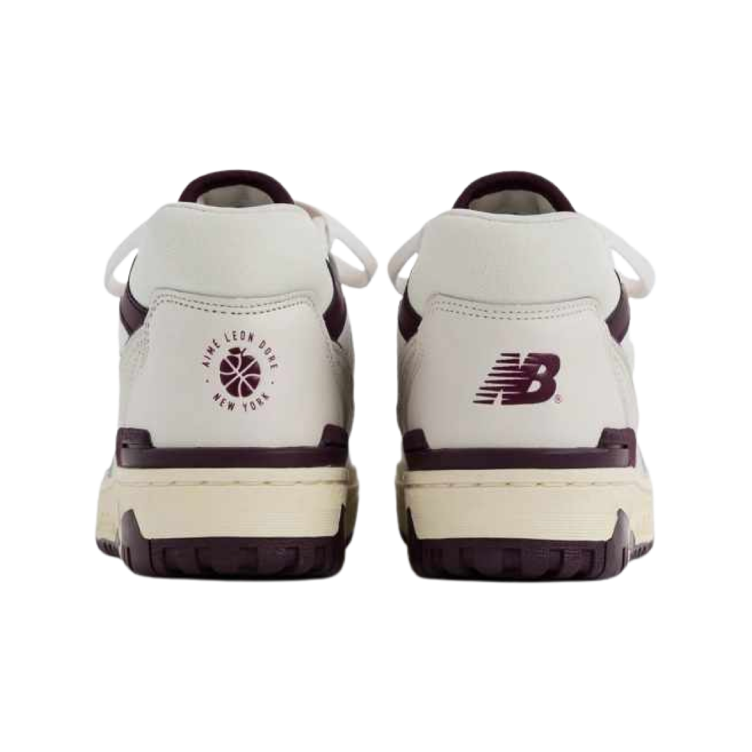 New Balance 550 Sneakers Aime Leon Dore White Purple Basketball Shoes for Men - Perfect for Casual Wear, Street Style & Gym Workouts